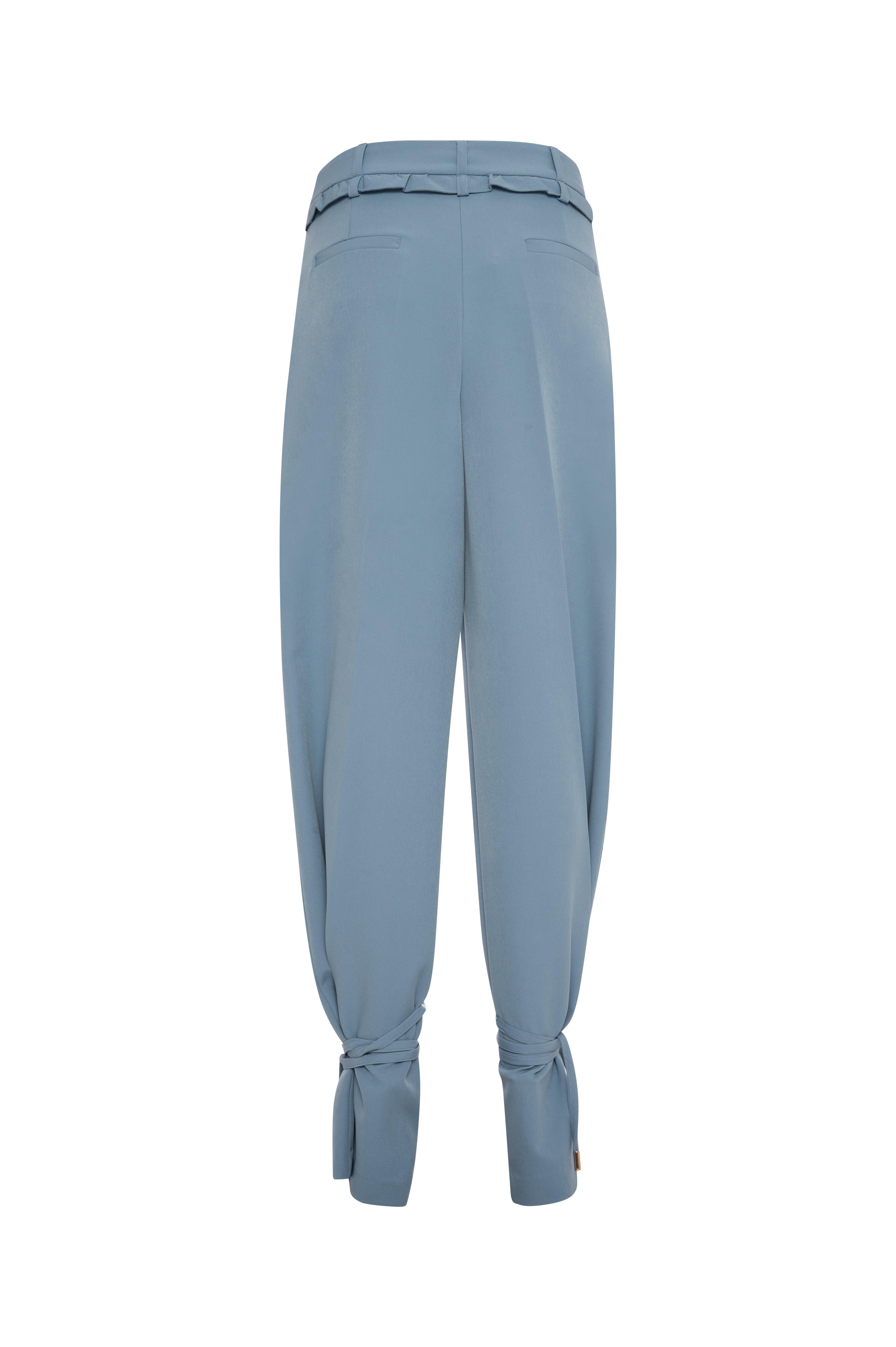 Pantalone carrot in tessuto fluido FRACOMINA — immagine 2 di 2