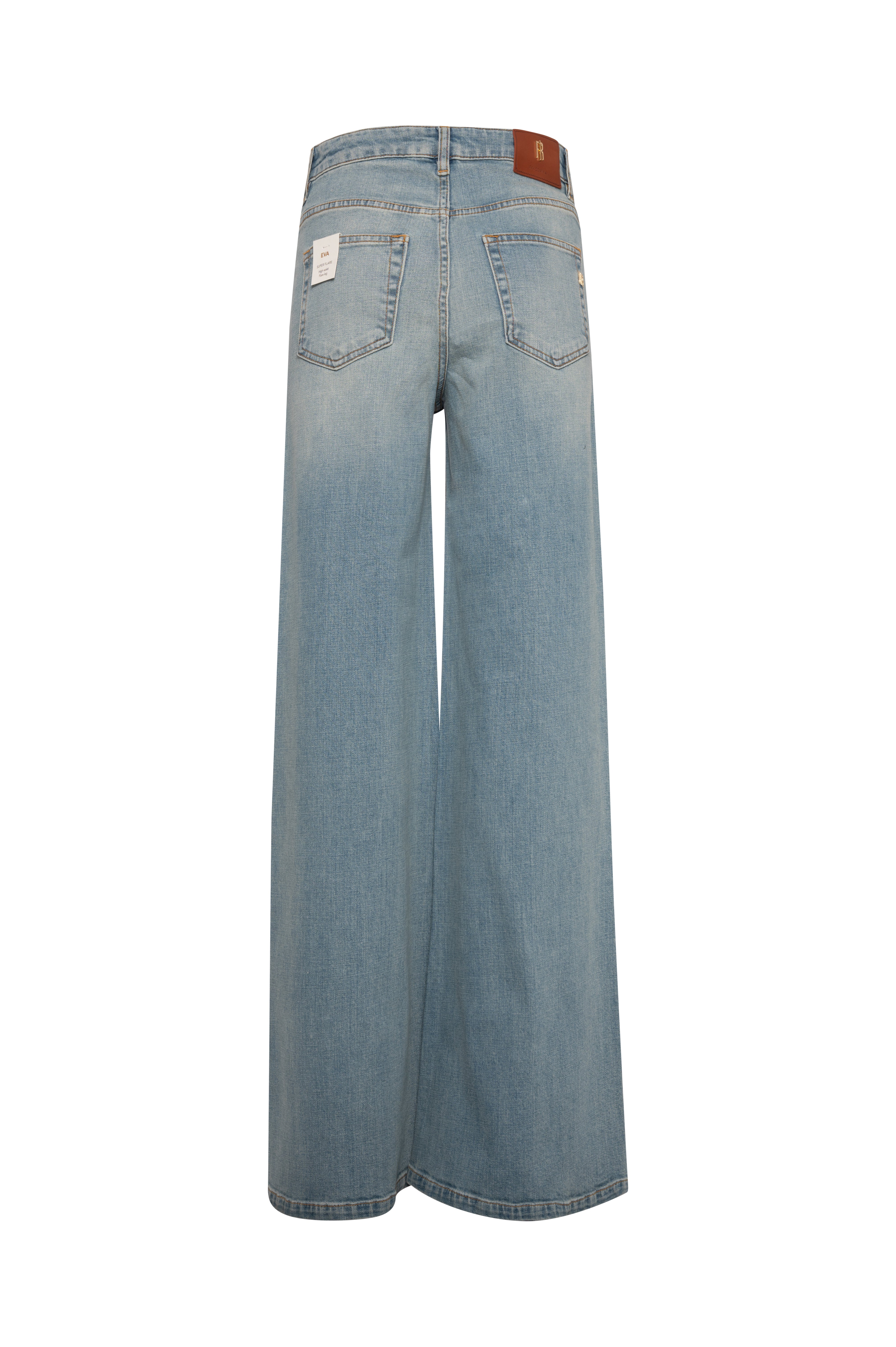 Jeans flare in denim con lavaggio chiaro FRACOMINA — immagine 7 di 7