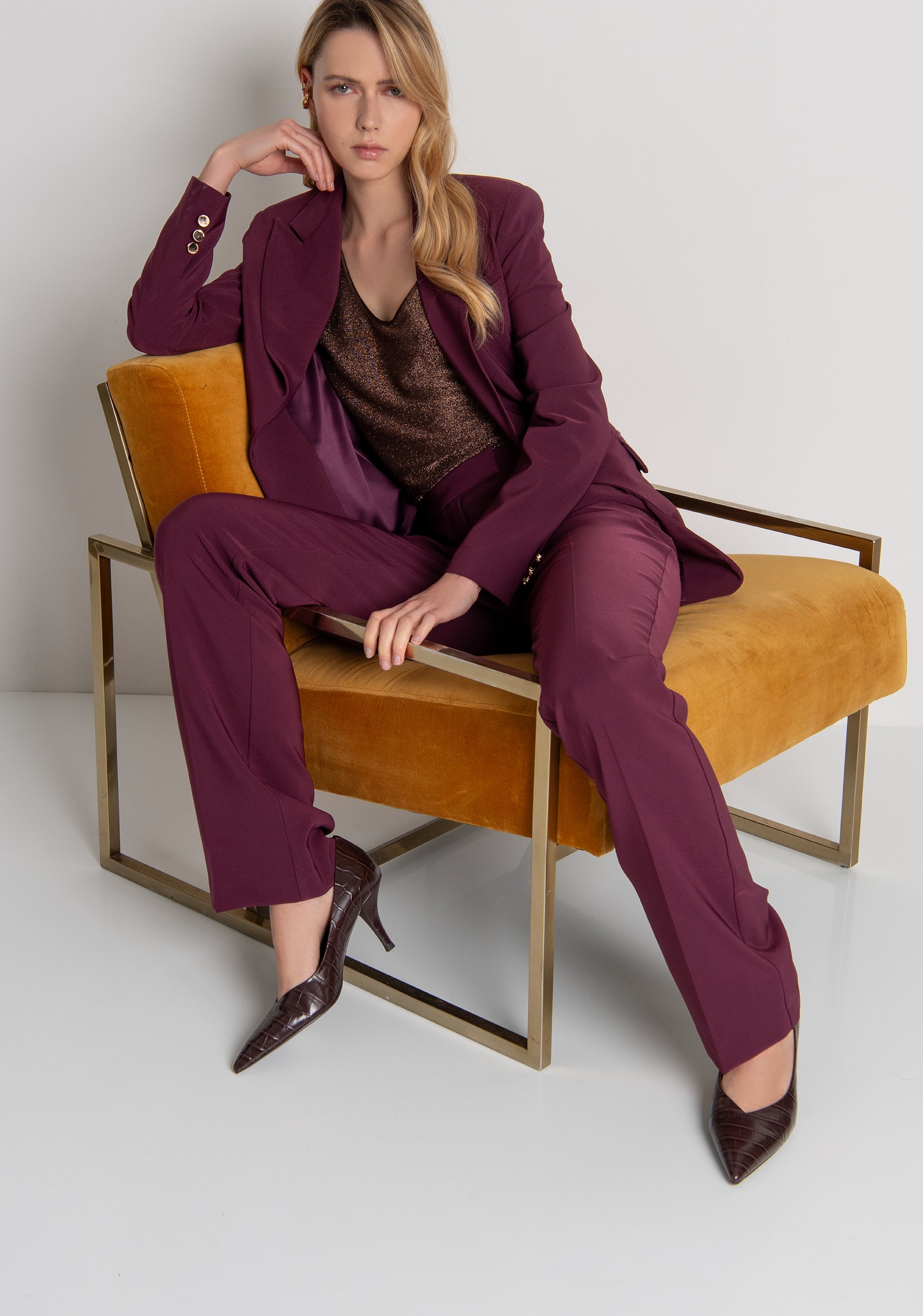 Pantalone regular modello chino FRACOMINA — immagine 1 di 6