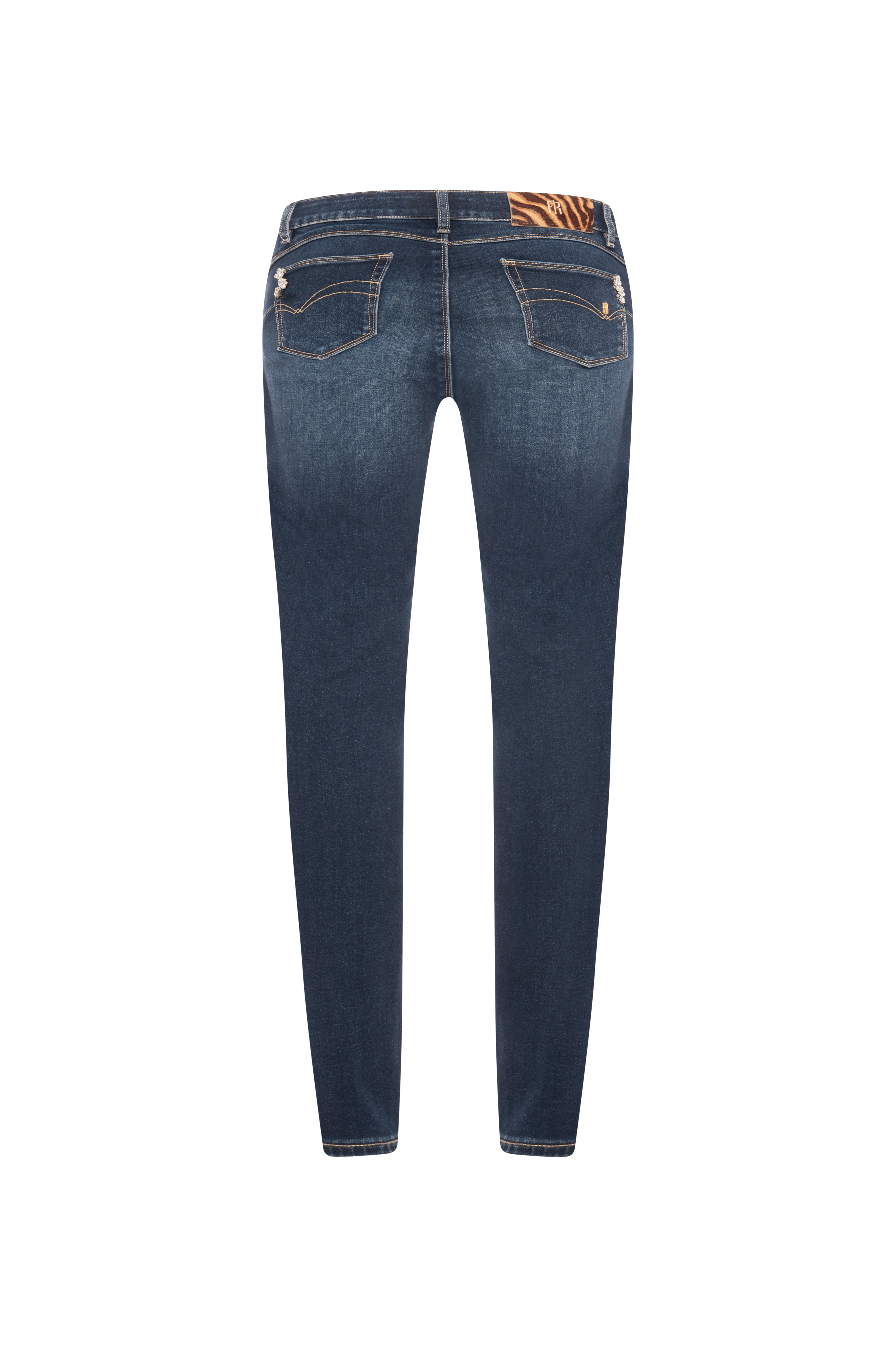 Jeans slim in denim con lavaggio medio FR26WV8000D46401-K60 Fracomina