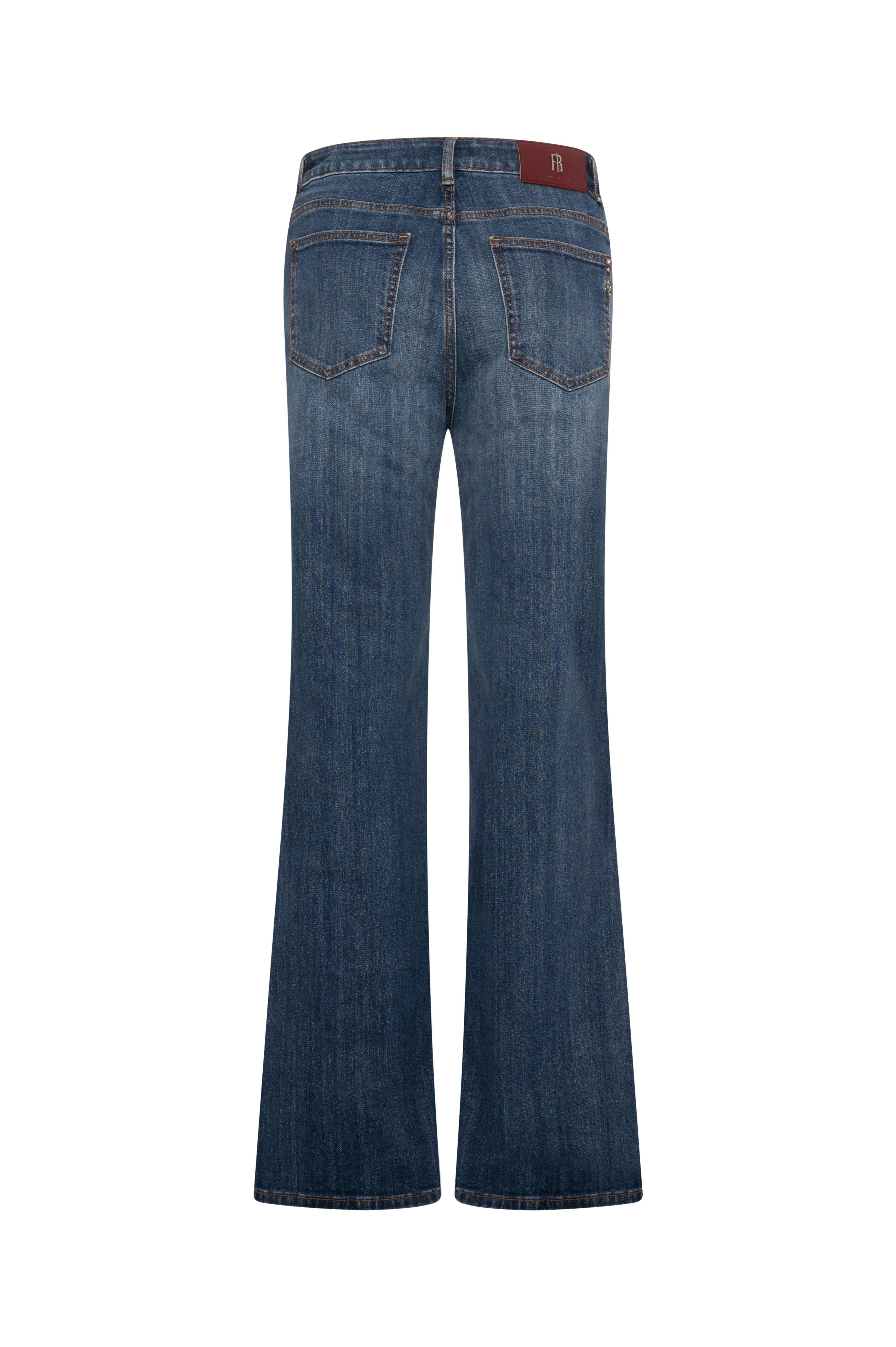 Jeans bootcut in denim con lavaggio medio FR26WVA013D45002-KG1 Fracomina