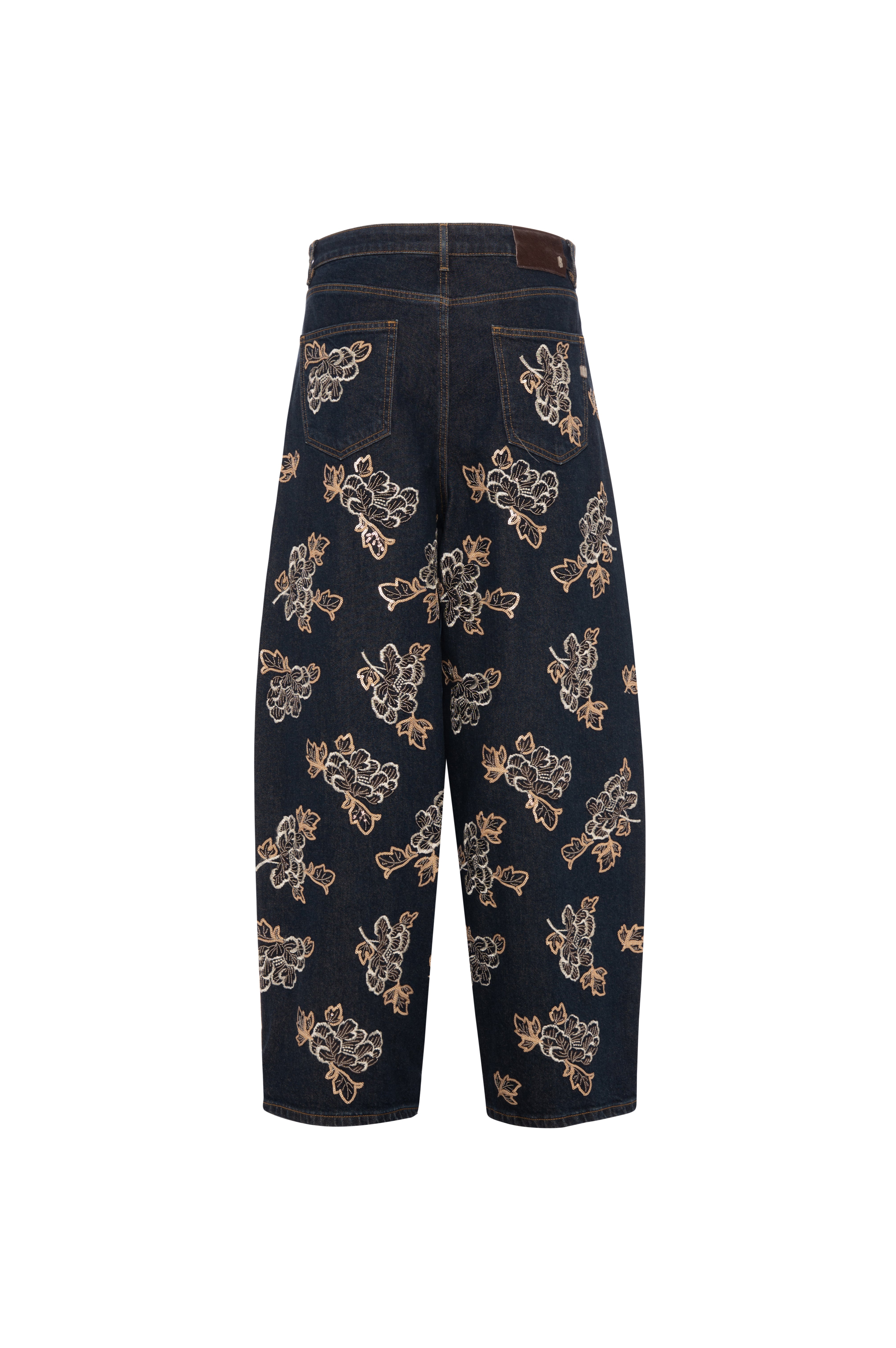 Jeans carrot balloon fit in denim con con lavaggio rince FR26WVD006D419E5 FRACOMINA