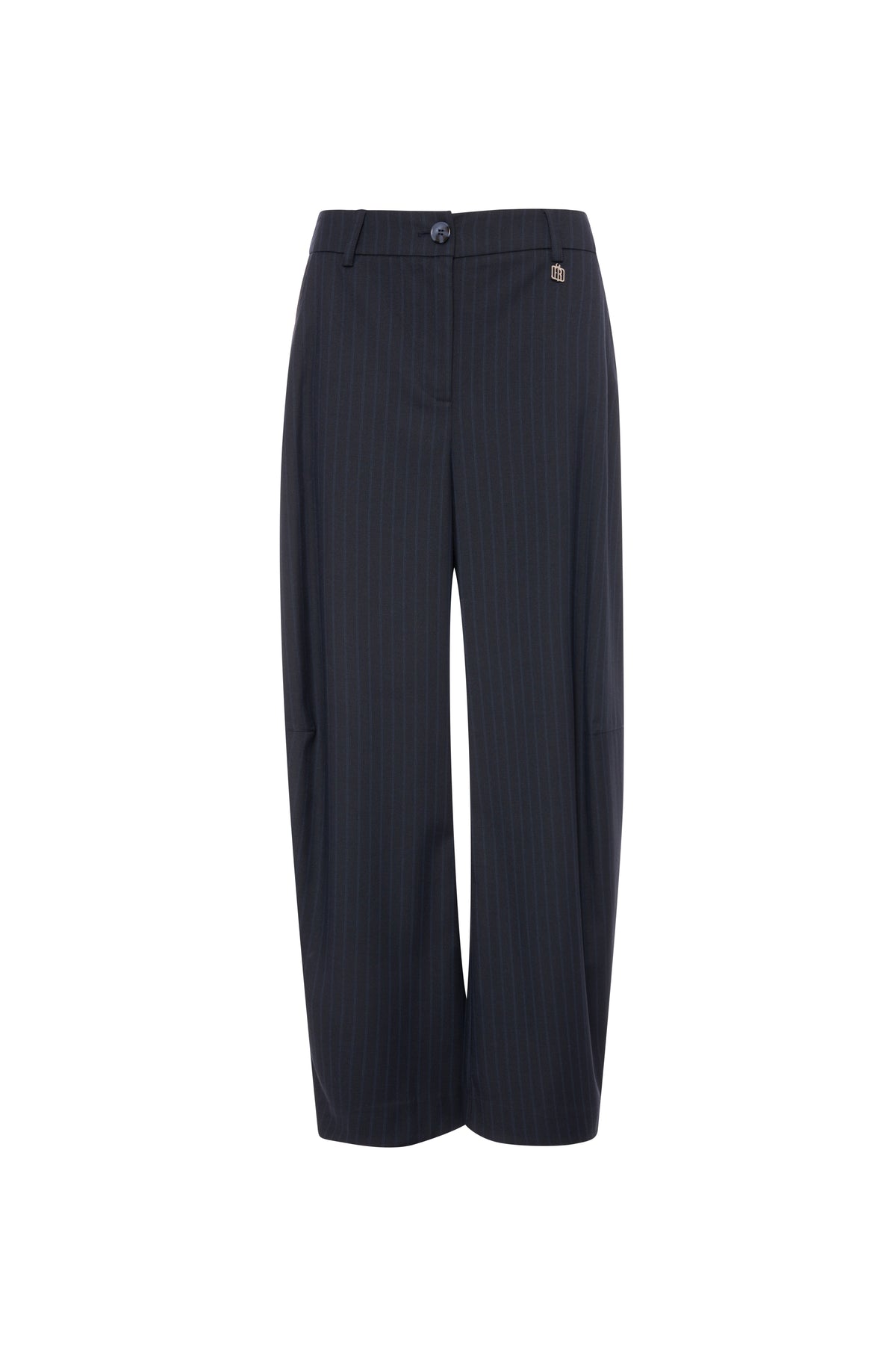 Pantalone carrot balloon fit in tessuto gessato FR26WVD011W459D4-K60 Fracomina