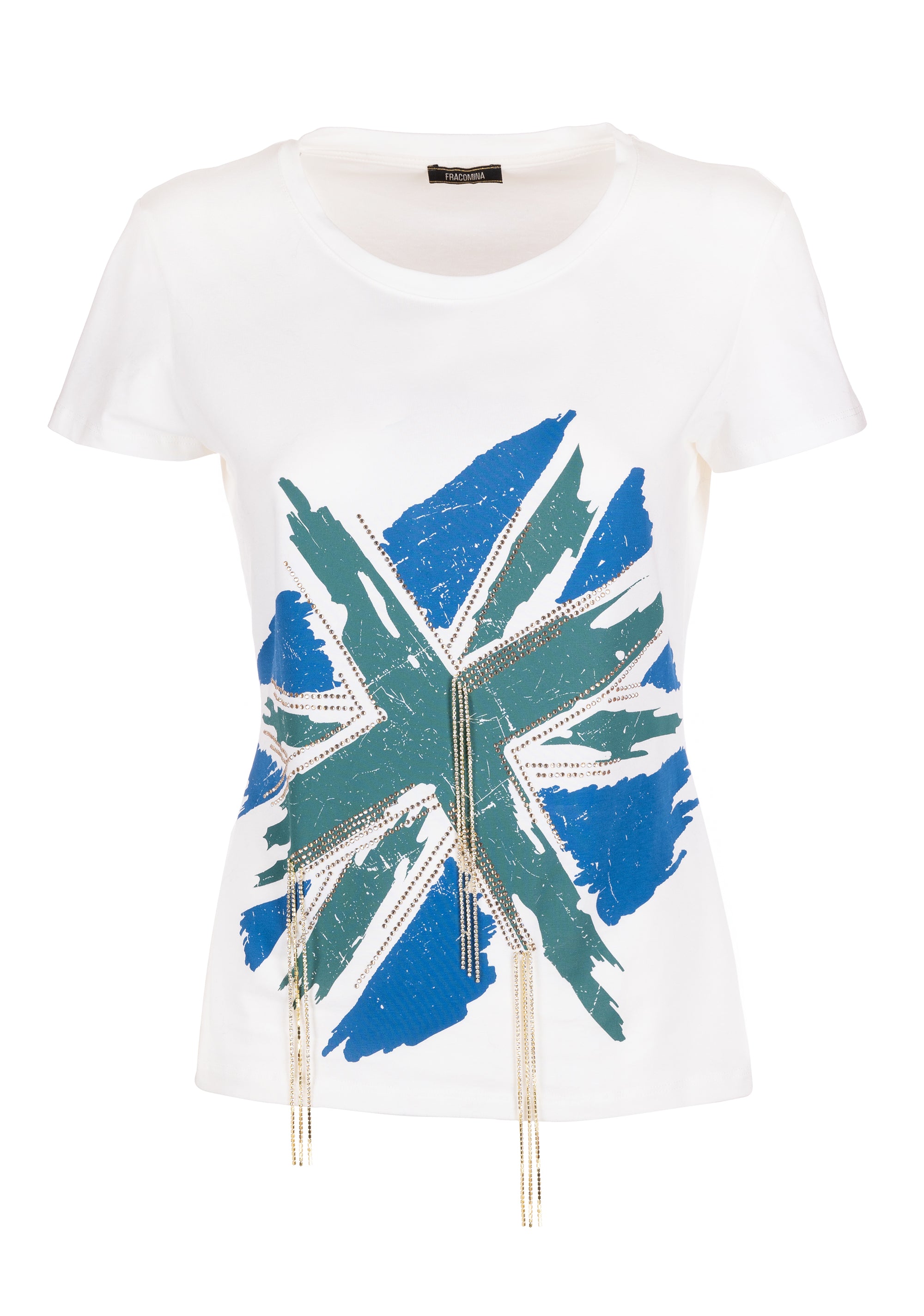 T-shirt slim in jersey di cotone stretch FS23WT3003J401R9 Fracomina