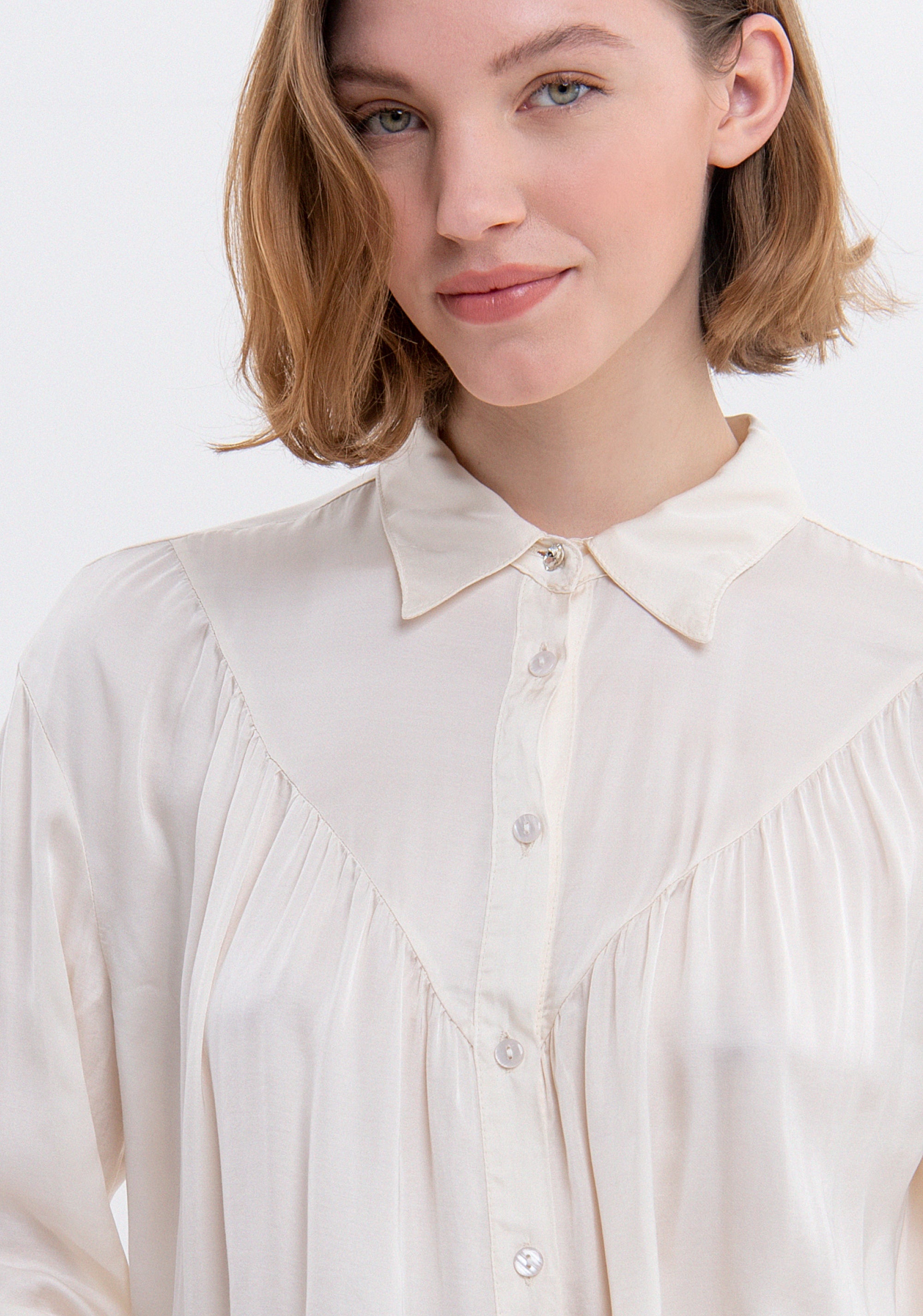 Camicia ampia in viscosa FS23WT6005W45101 Fracomina