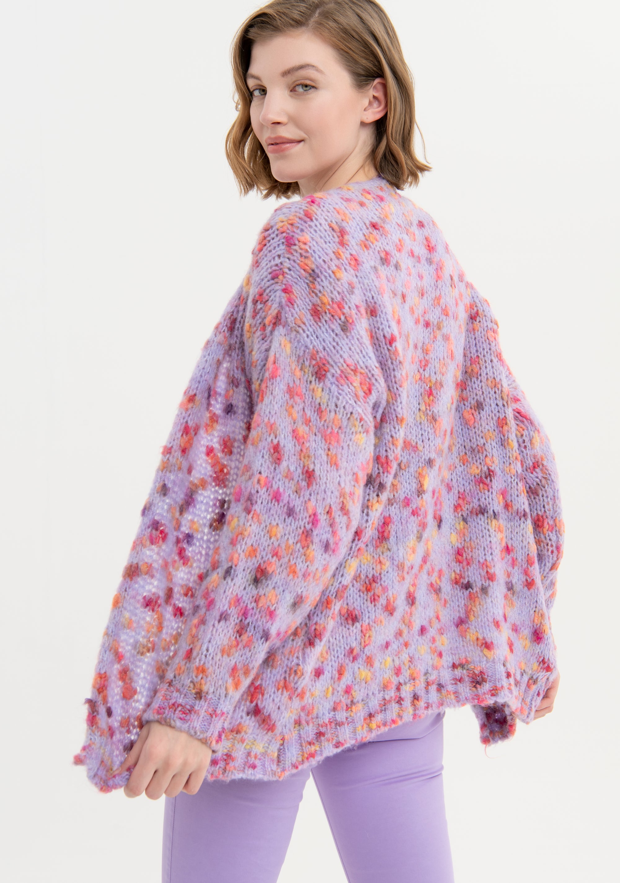 Cardigan over aperto con lana FS23WT8015K45701 Fracomina