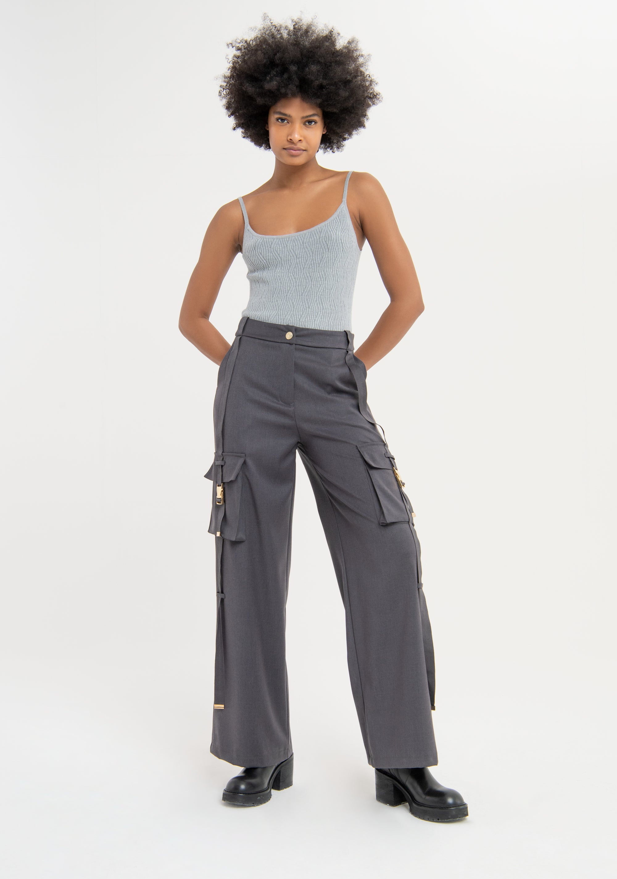Pantalone cargo a palazzo FS23WVC002W56101 Fracomina