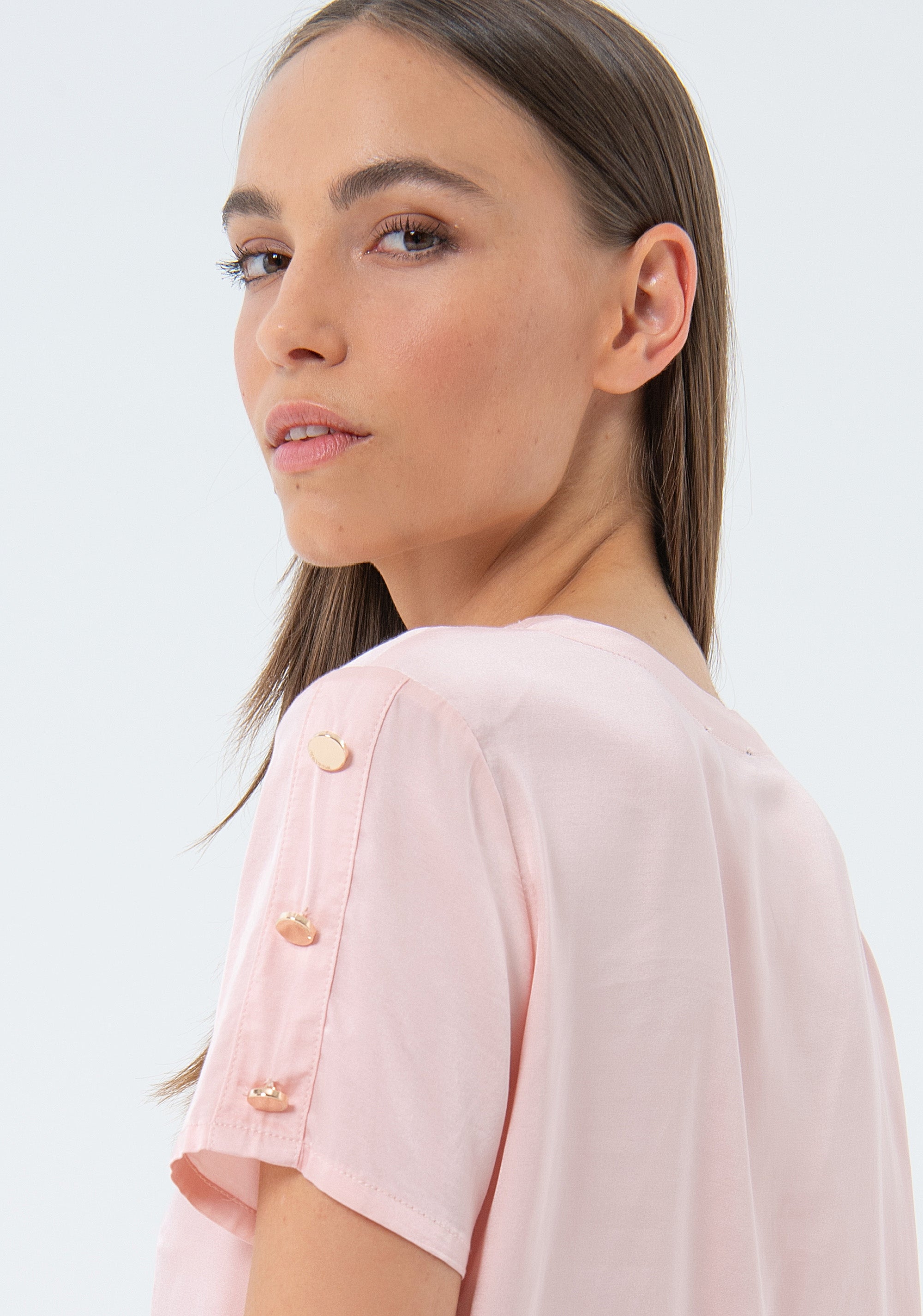 Blusa regular girocollo FS24ST1006W71301-183 Fracomina