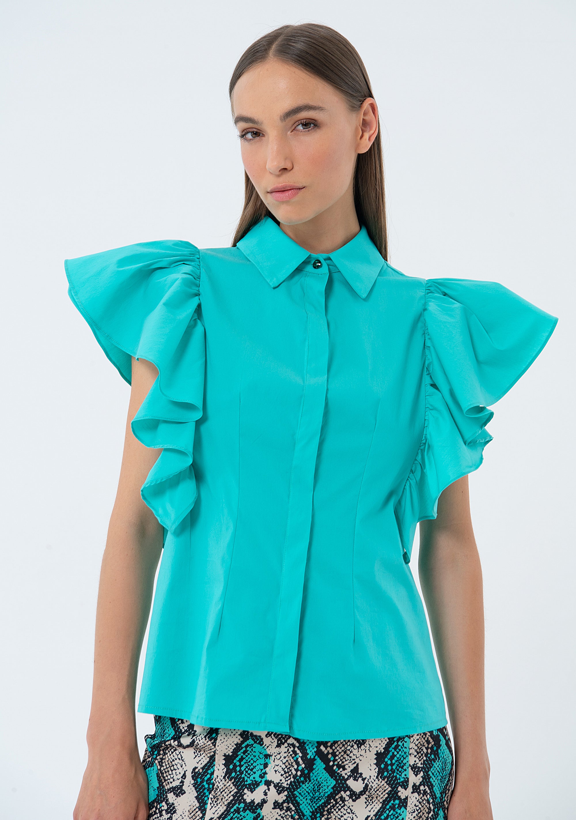 Camicia regular in popeline FS24ST6003W52001-268 Fracomina