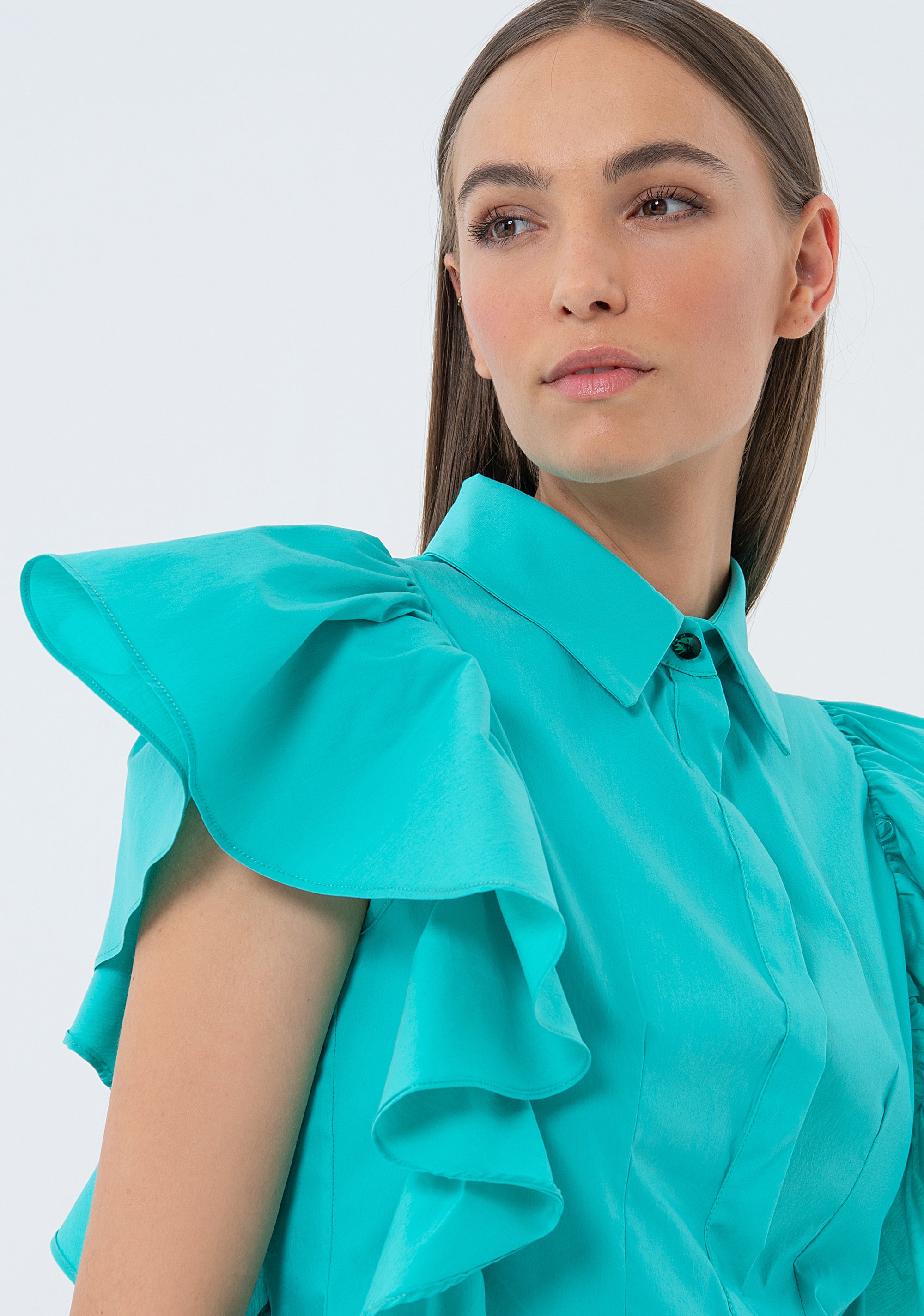 Camicia regular in popeline FS24ST6003W52001-268 Fracomina