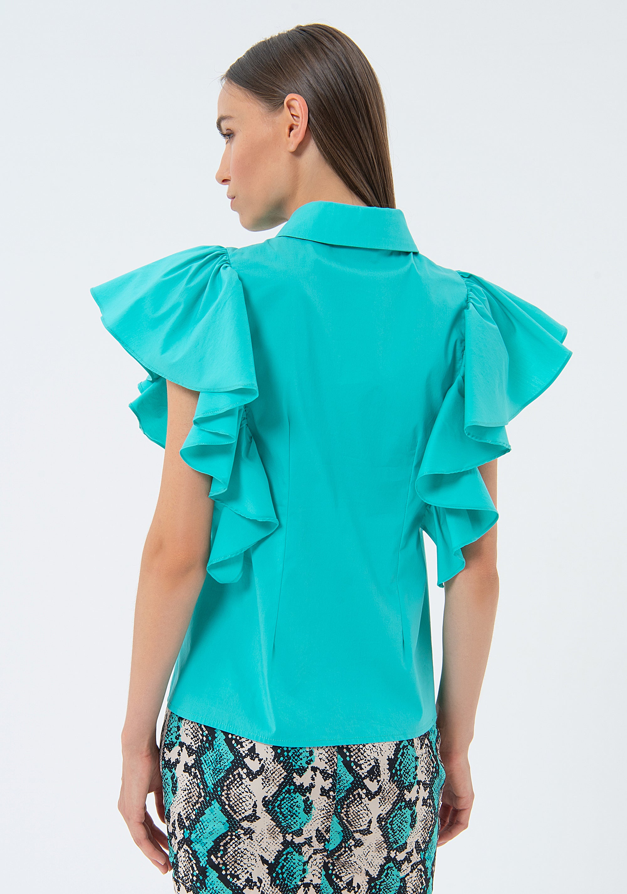 Camicia regular in popeline FS24ST6003W52001-268 Fracomina