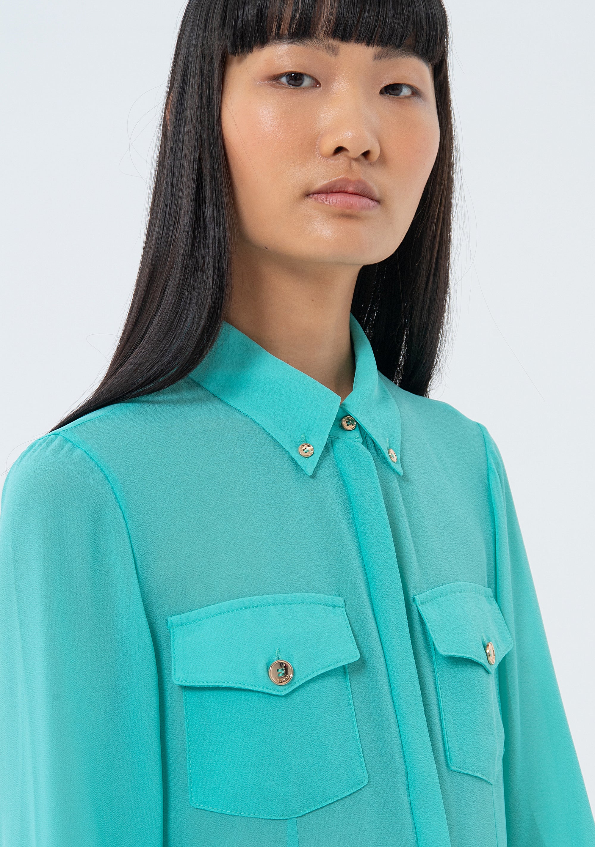 Camicia regular in georgette FS24ST6004W41201-268 Fracomina
