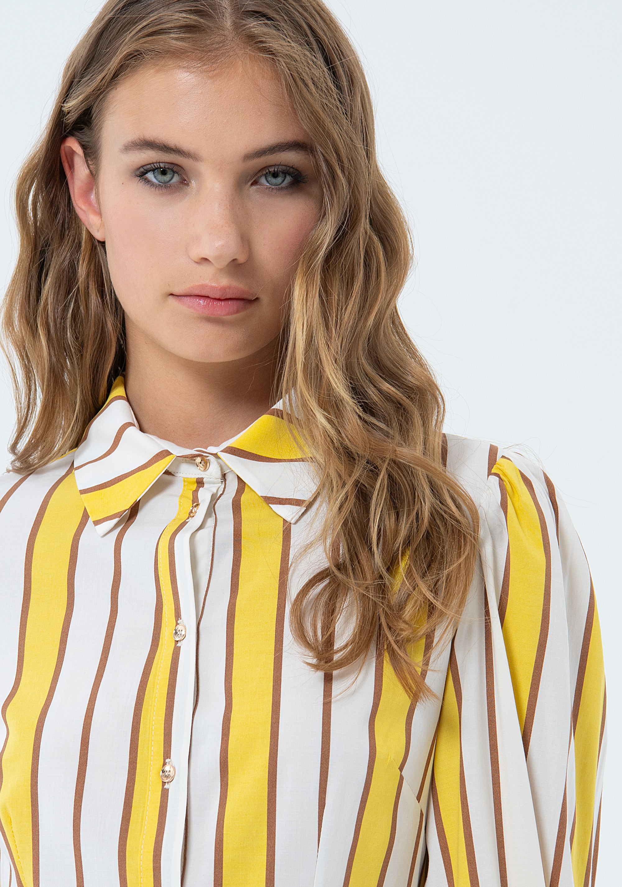 Camicia regular a righe FS24ST6006W620N8-Q88 Fracomina