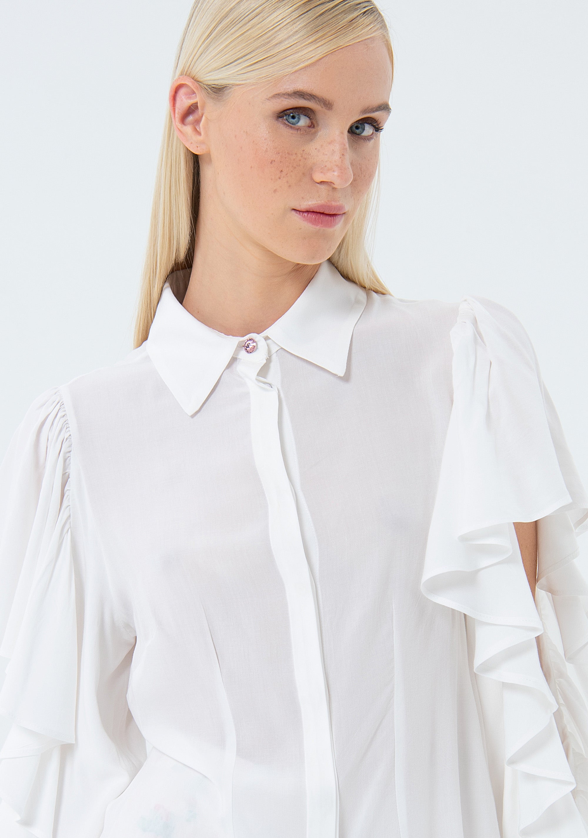 Camicia regular in viscosa FS24ST6009W62001-472 Fracomina