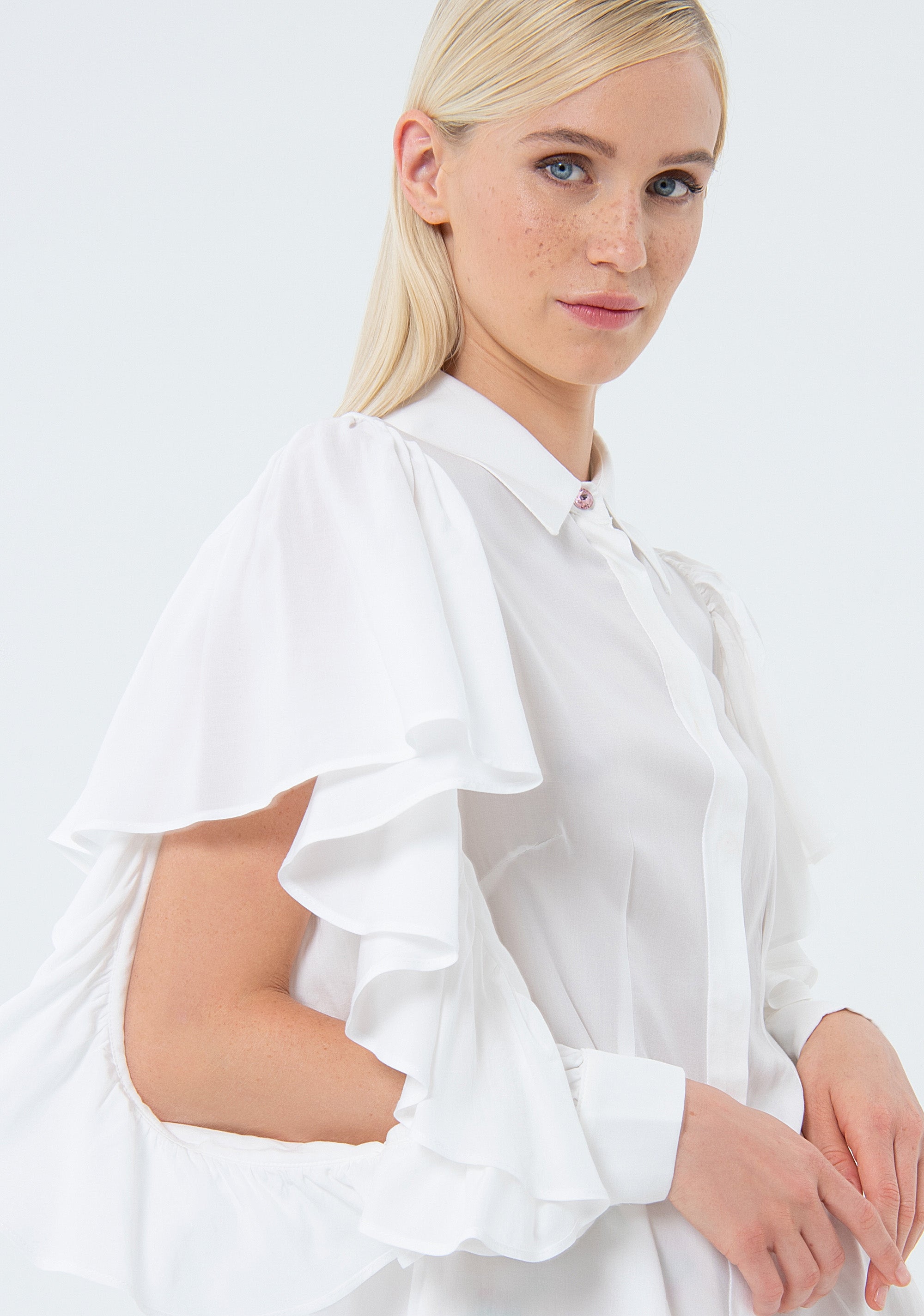 Camicia regular in viscosa FS24ST6009W62001-472 Fracomina