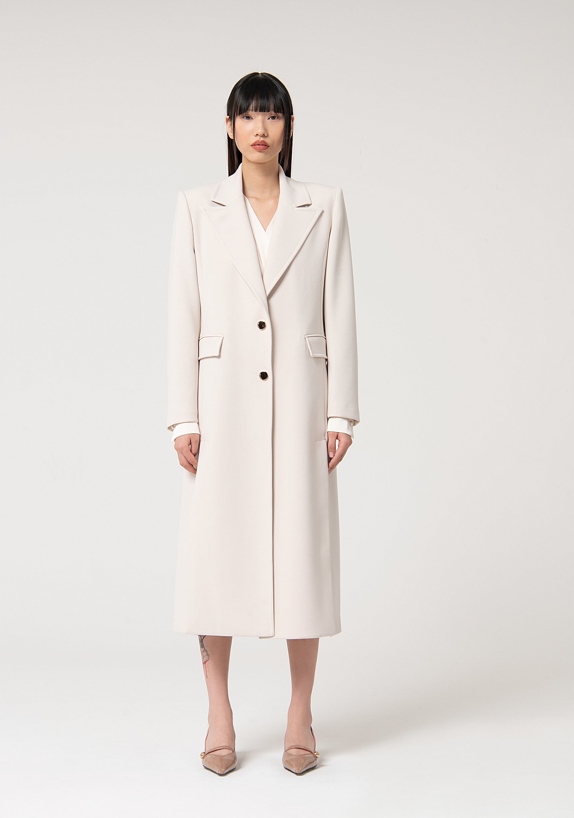 Cappotto regular monopetto lungo FS24WC1008W74801 FRACOMINA