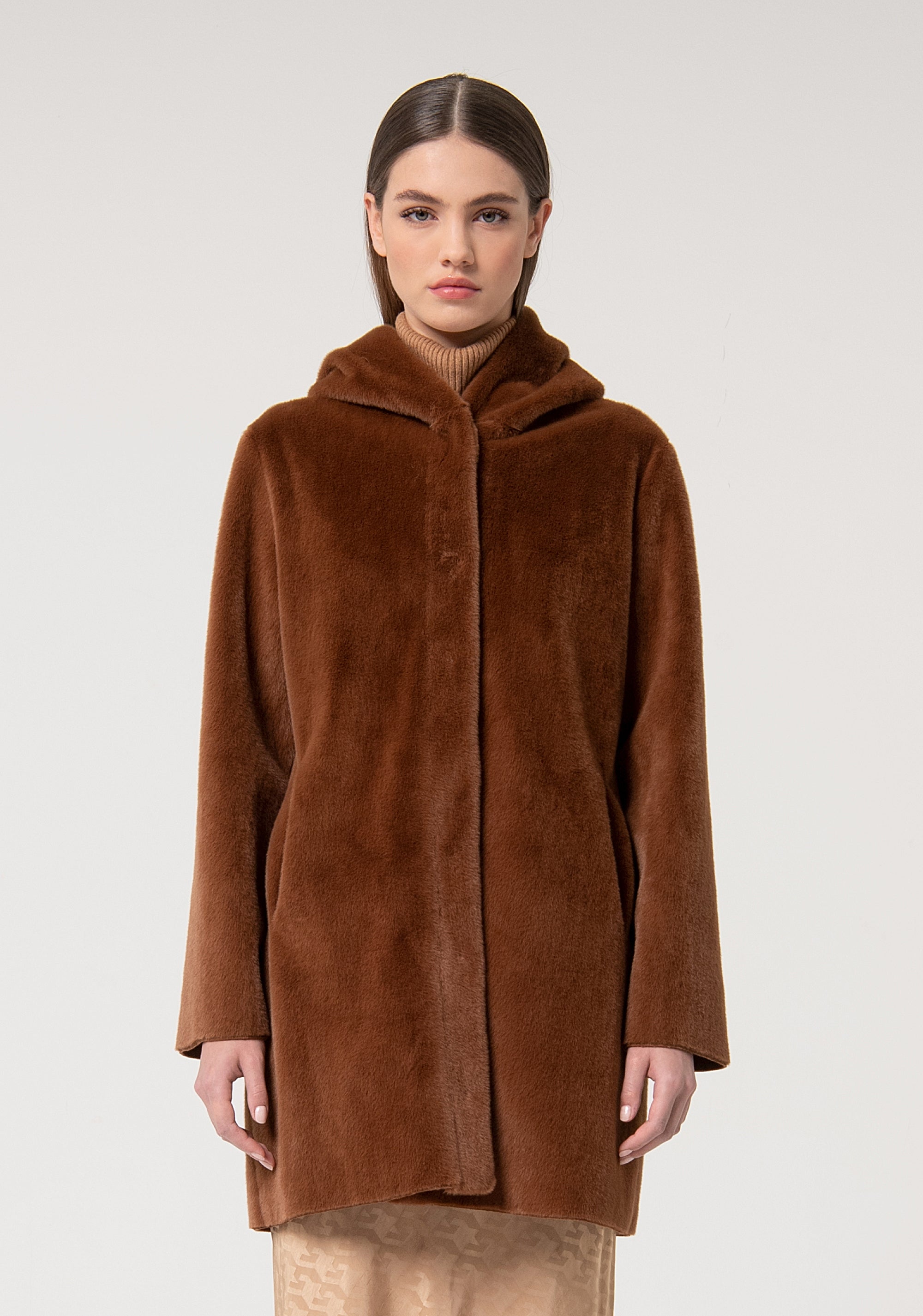 Cappotto regular in tessuto morbido FS24WC4002O44501 FRACOMINA