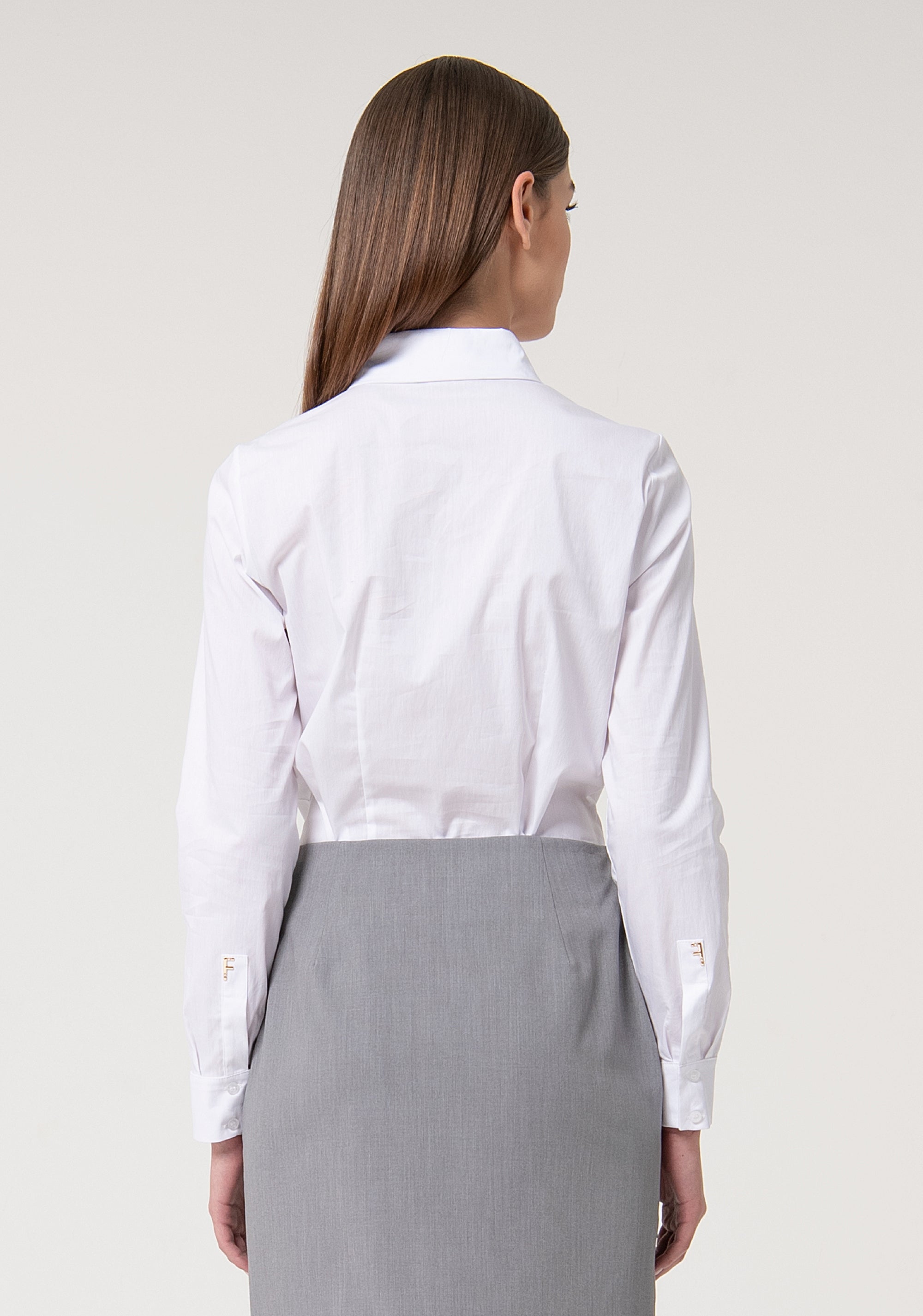 Camicia body regular in popeline stretch FS24WT5001W52001-278 Fracomina