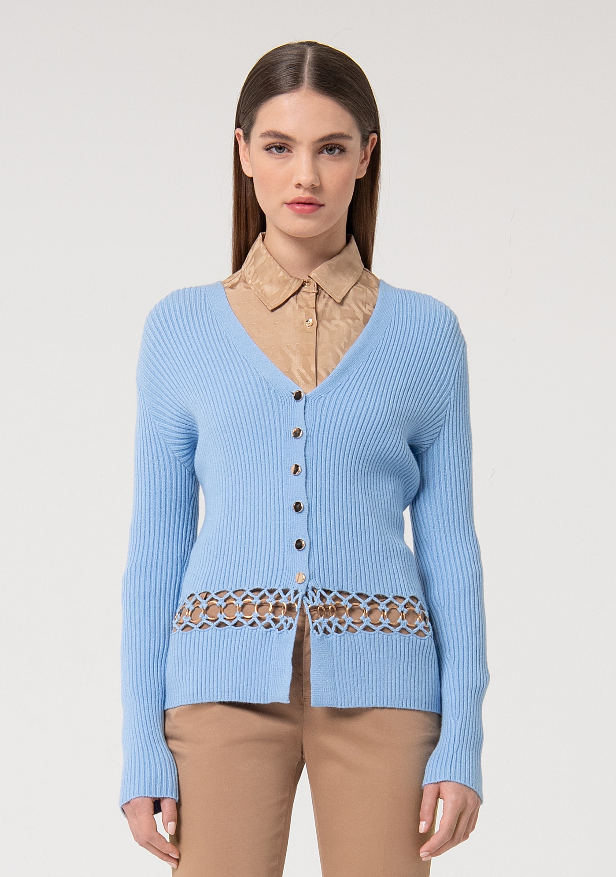 Cardigan CandyCanes con bottoni 100% lana Pre-Ordine