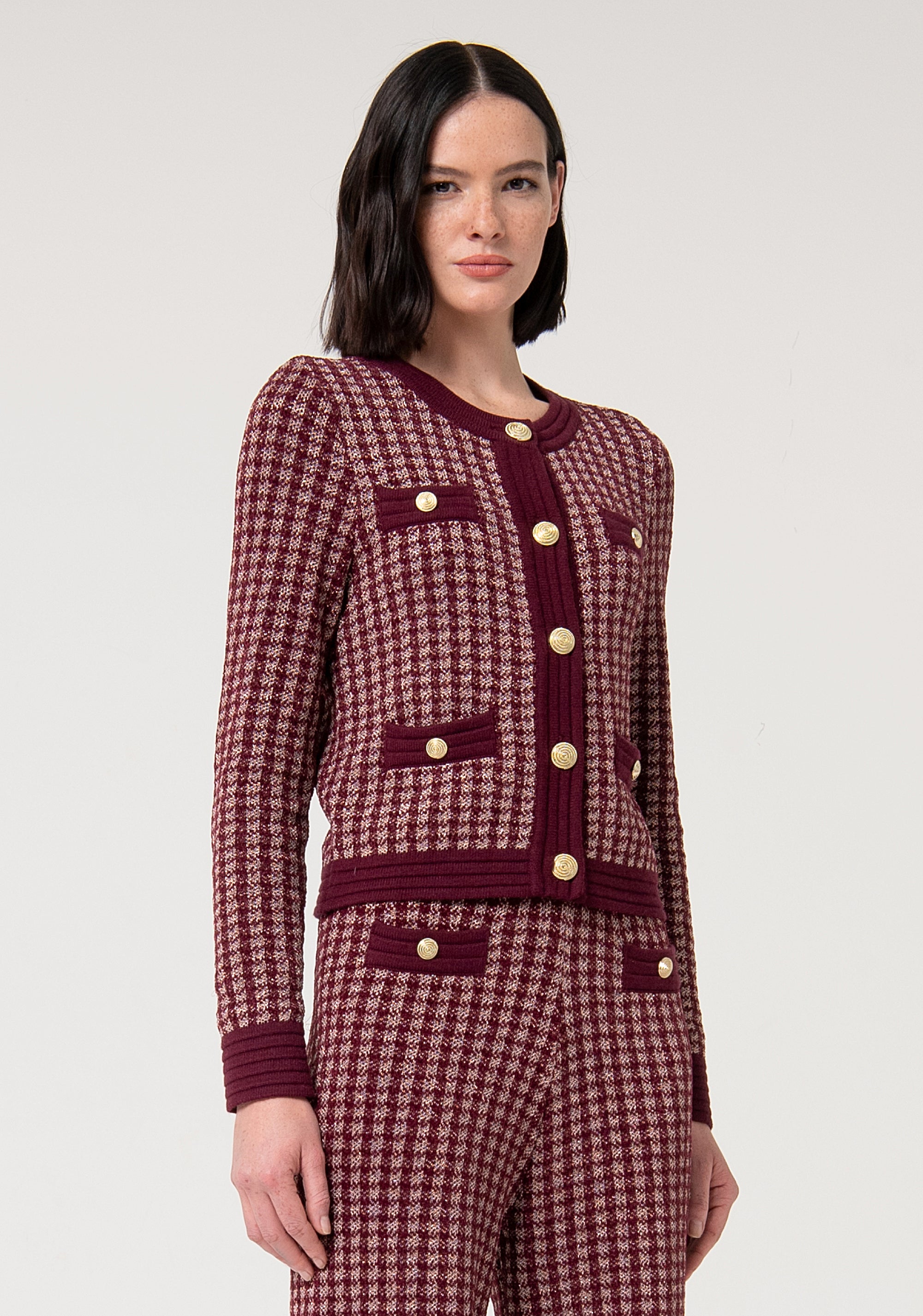 Cardigan regular girocollo FS24WT8008K536F8-S96 Fracomina