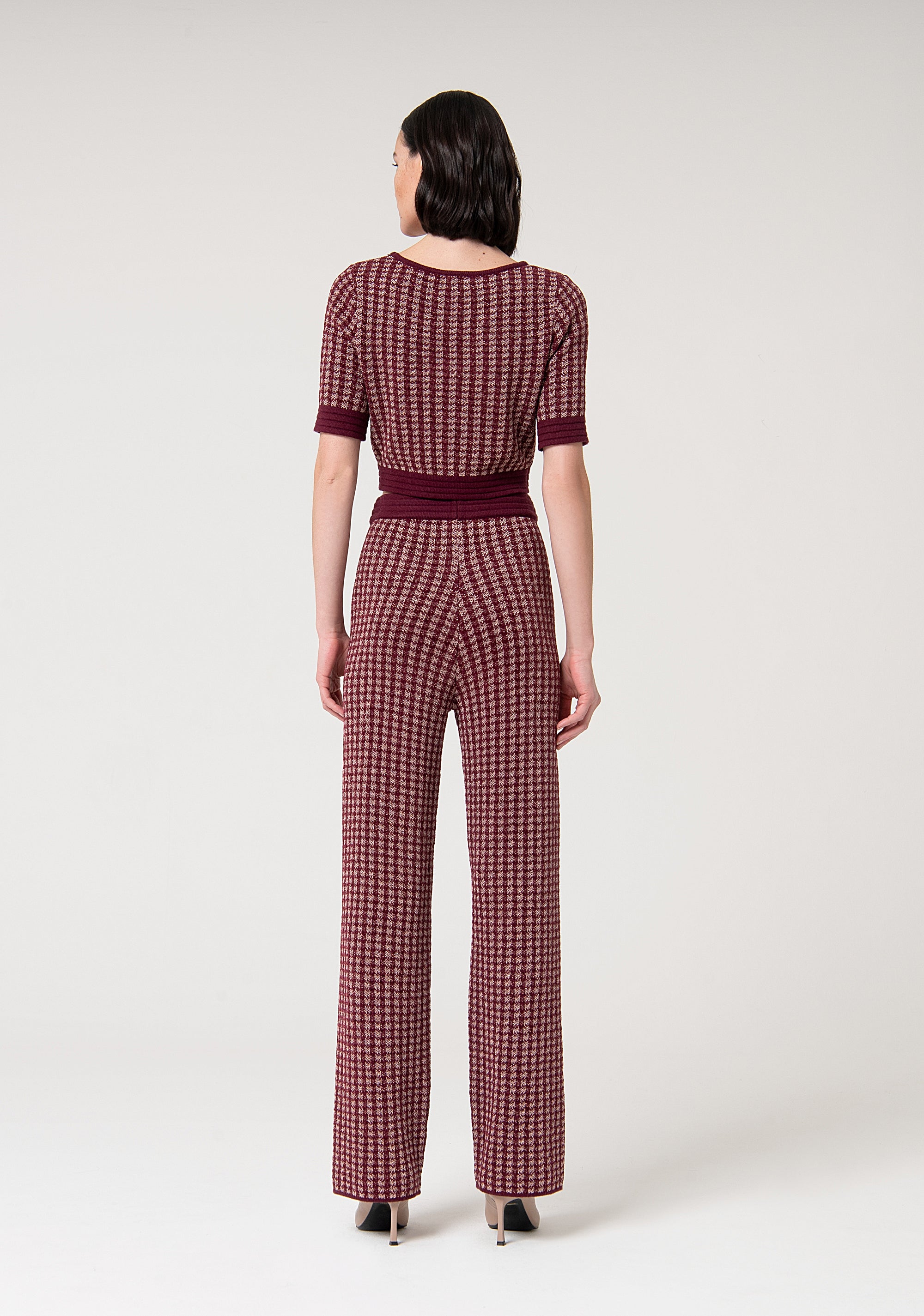 Pantalone regular a palazzo in maglia FS24WV3001K536F8-S96 Fracomina
