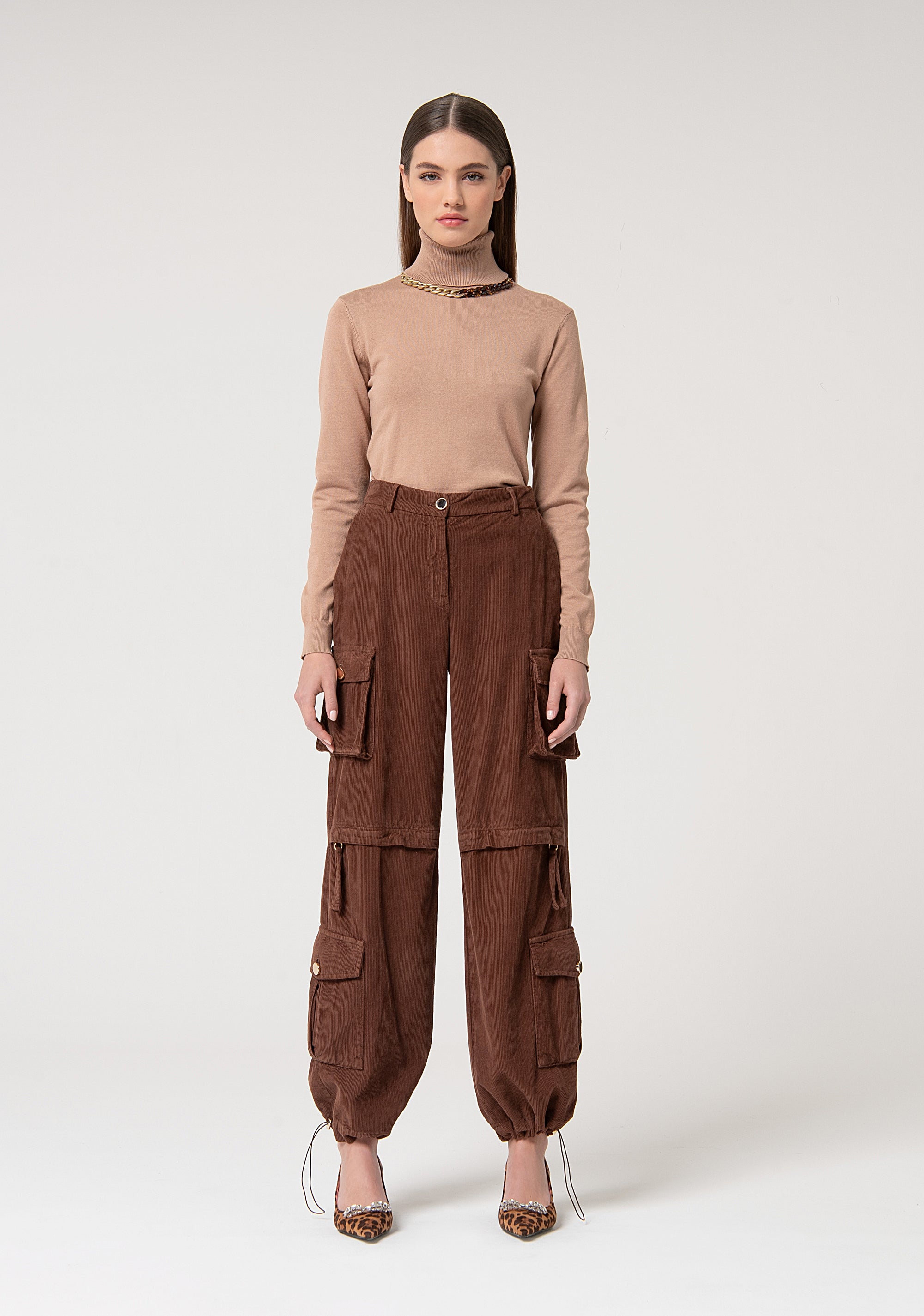 Pantaloni Cargo Pantaloni Lunghi Estivi Donna Pantalone Cargo In