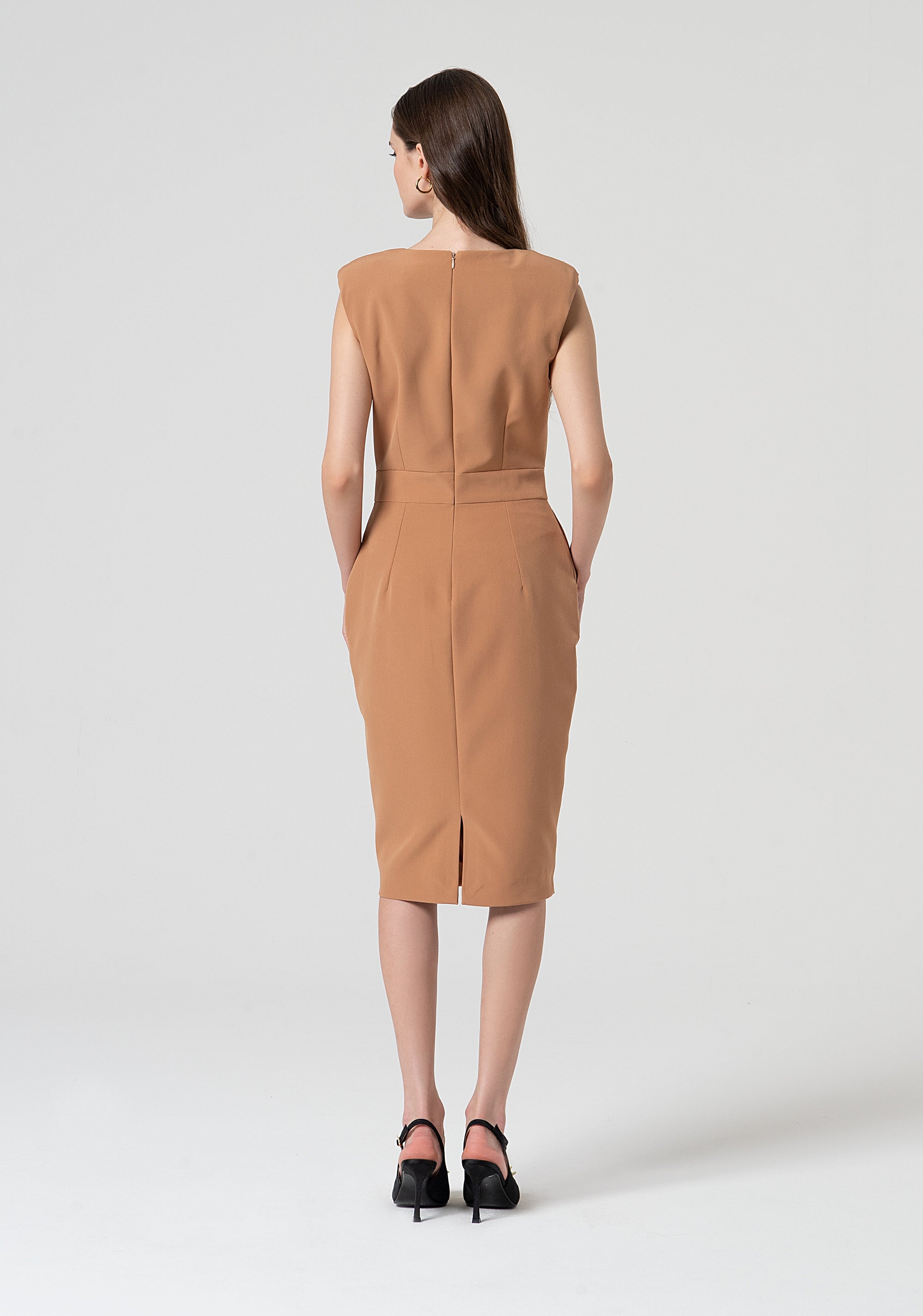 Abito a tubino slim midi FS25SD1005W42901-E11 Fracomina