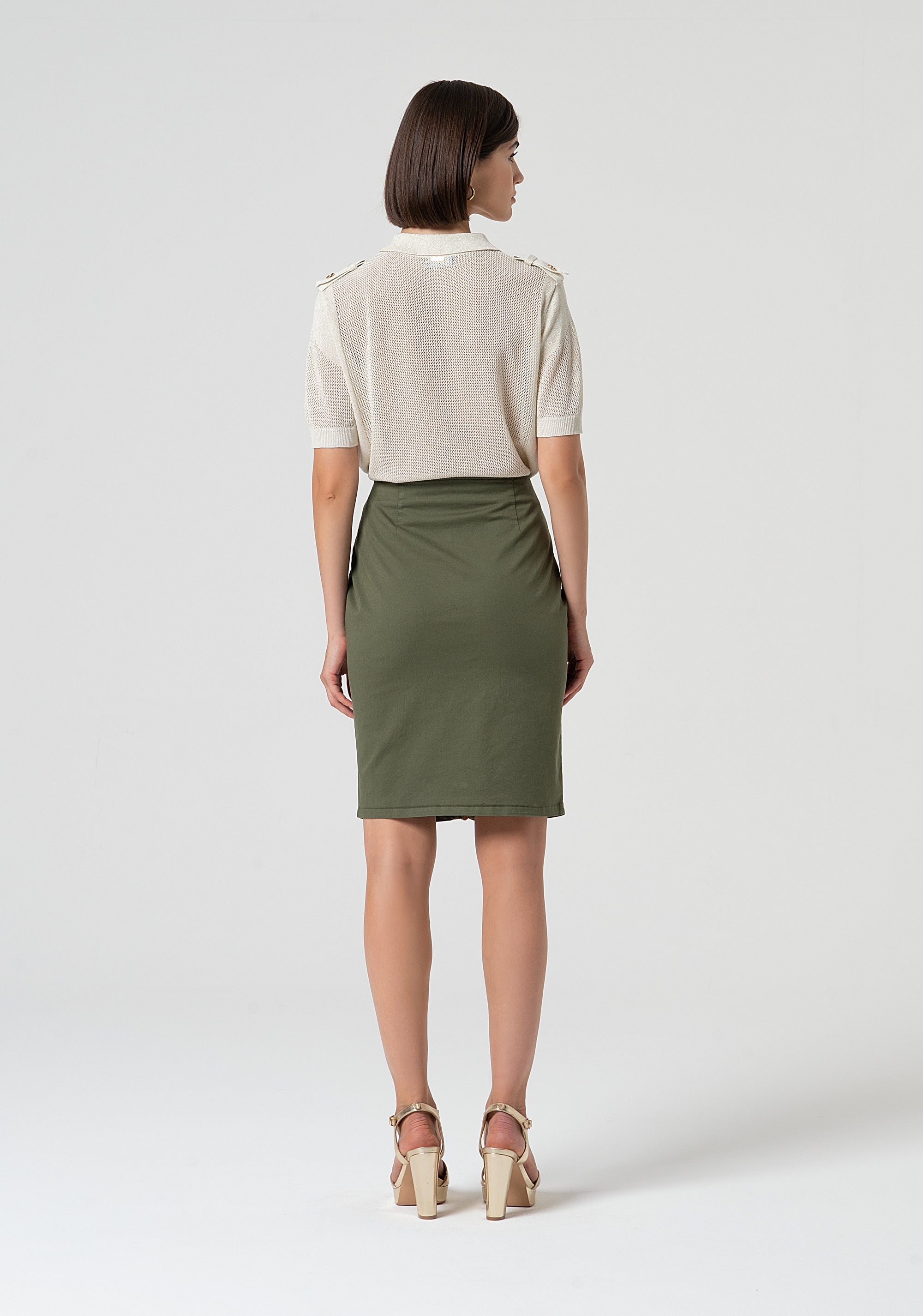 Gonna cargo mini con zip centrale FS25SG1003W52301-206 Fracomina