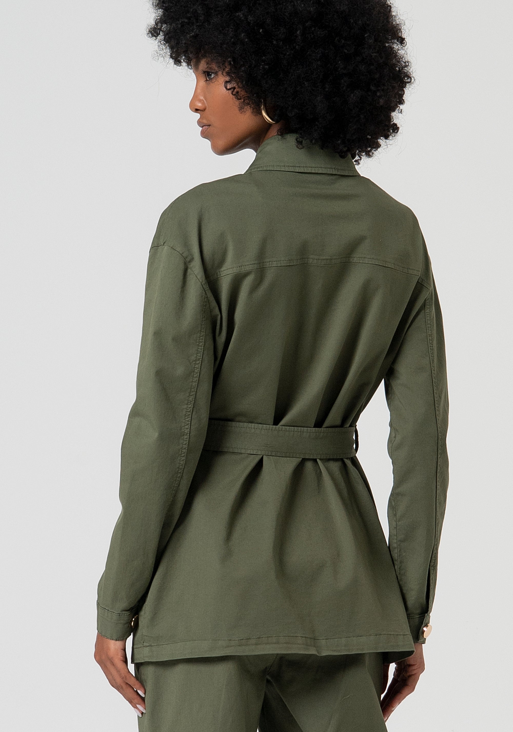 Giacca regular modello Sahariana FS25SJ3009W52301-206 Fracomina