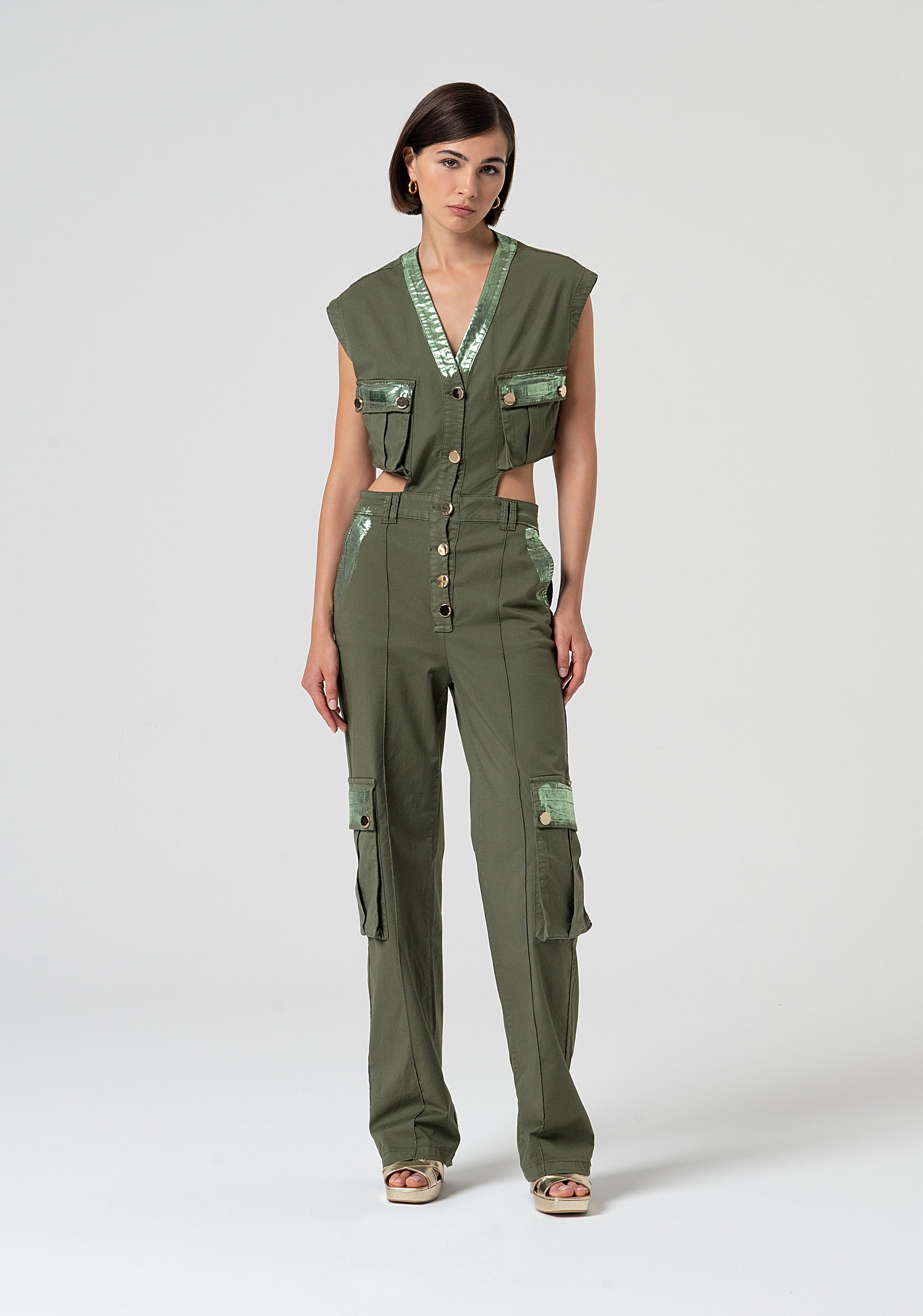 Tuta regular in cotone FS25SO2002W52301 FRACOMINA - Main Image