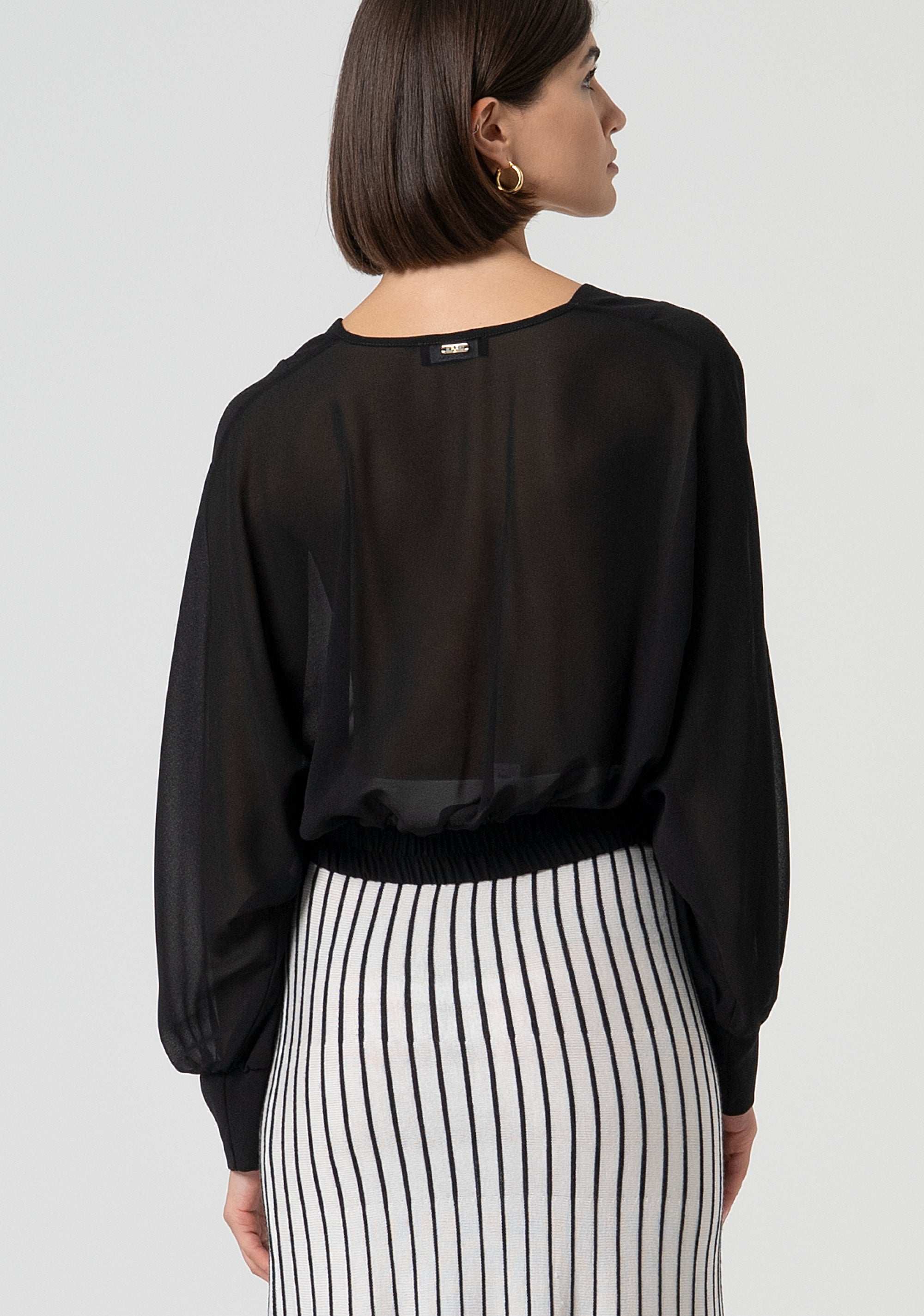 Top loose in georgette FS25ST1009W41201-053 Fracomina