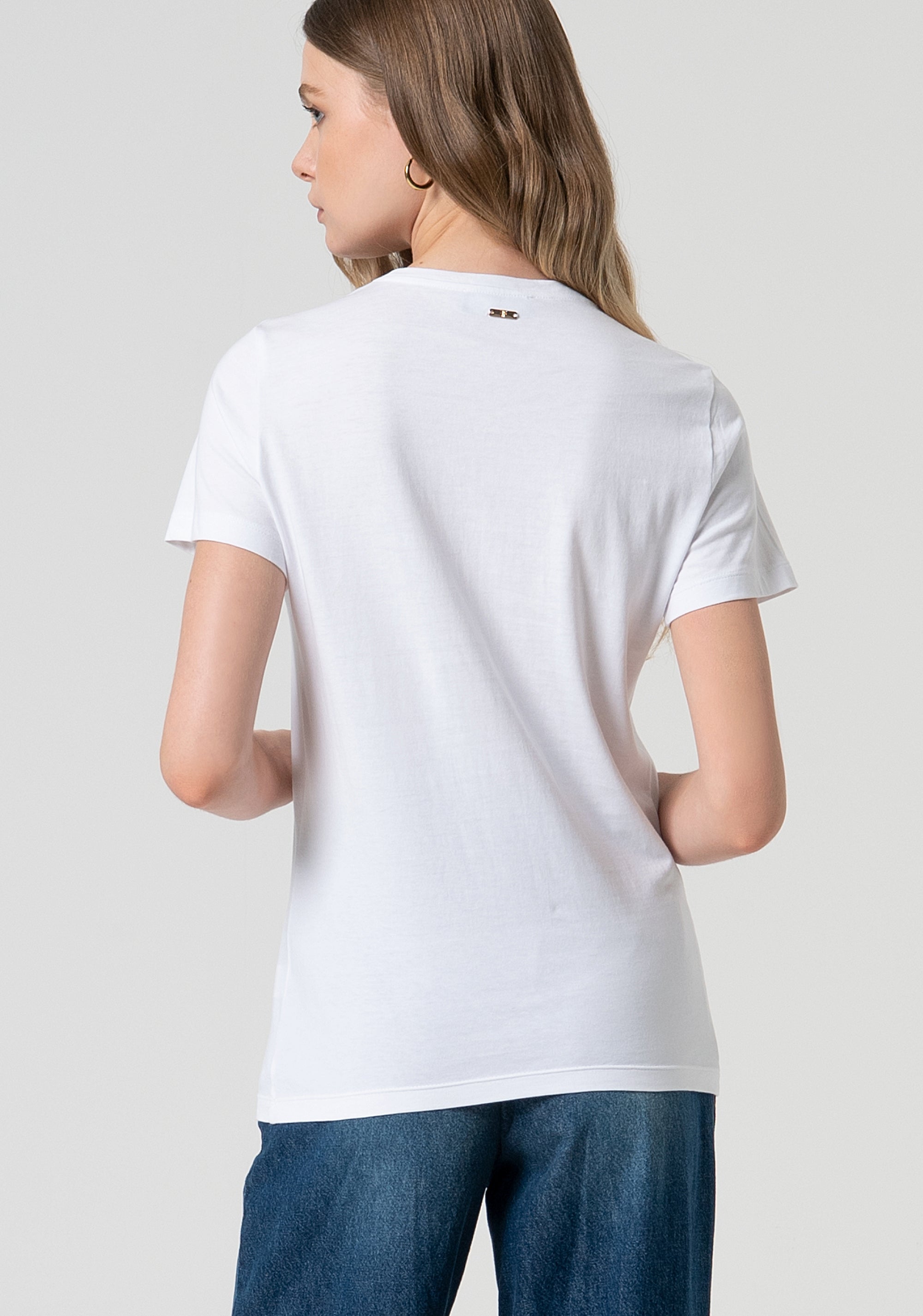 T-shirt regular in jersey di cotone FS25ST3001J400Q5-278 Fracomina