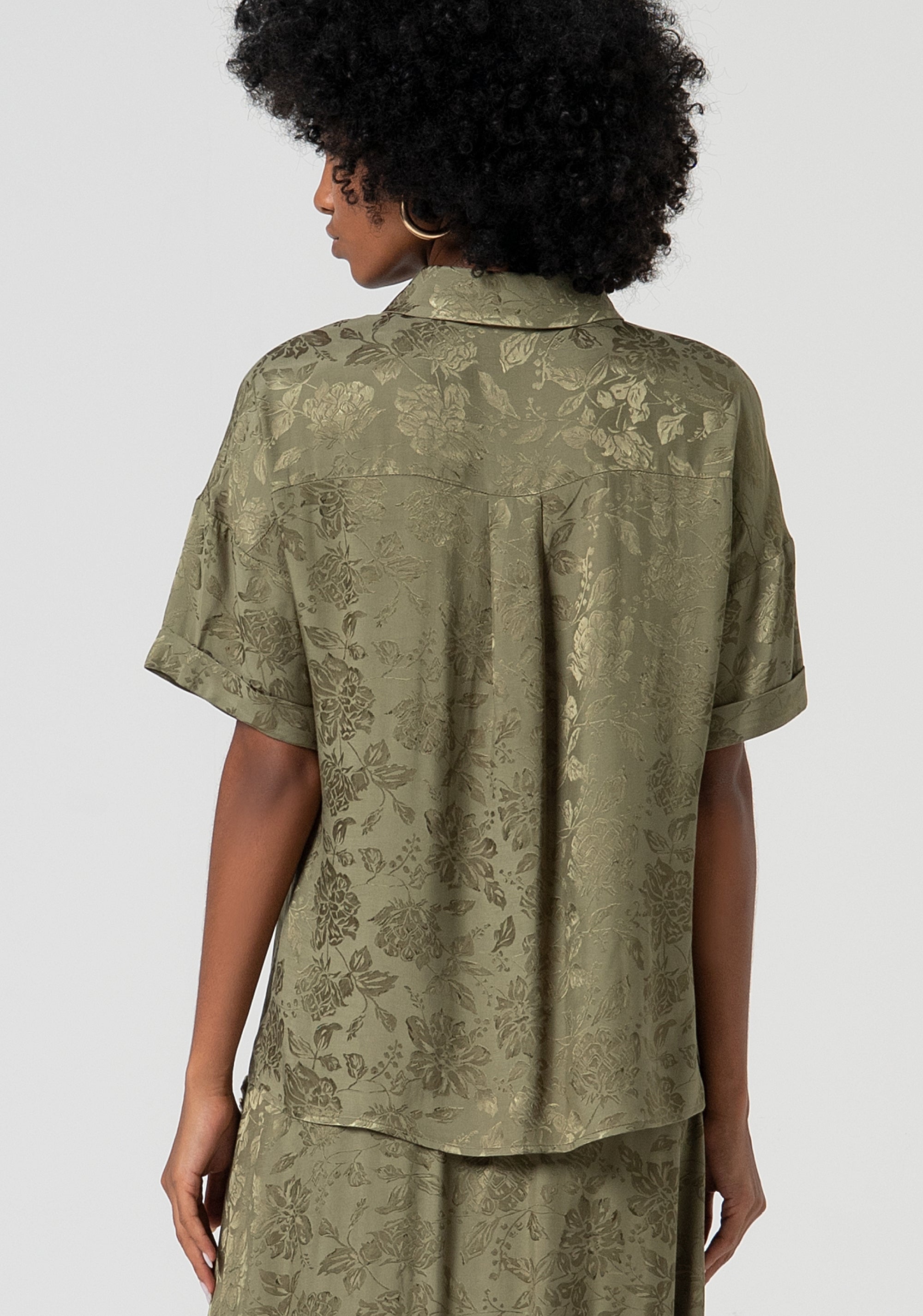 Camicia regular in fantasia floreale FS25ST6002W458F8-206 Fracomina