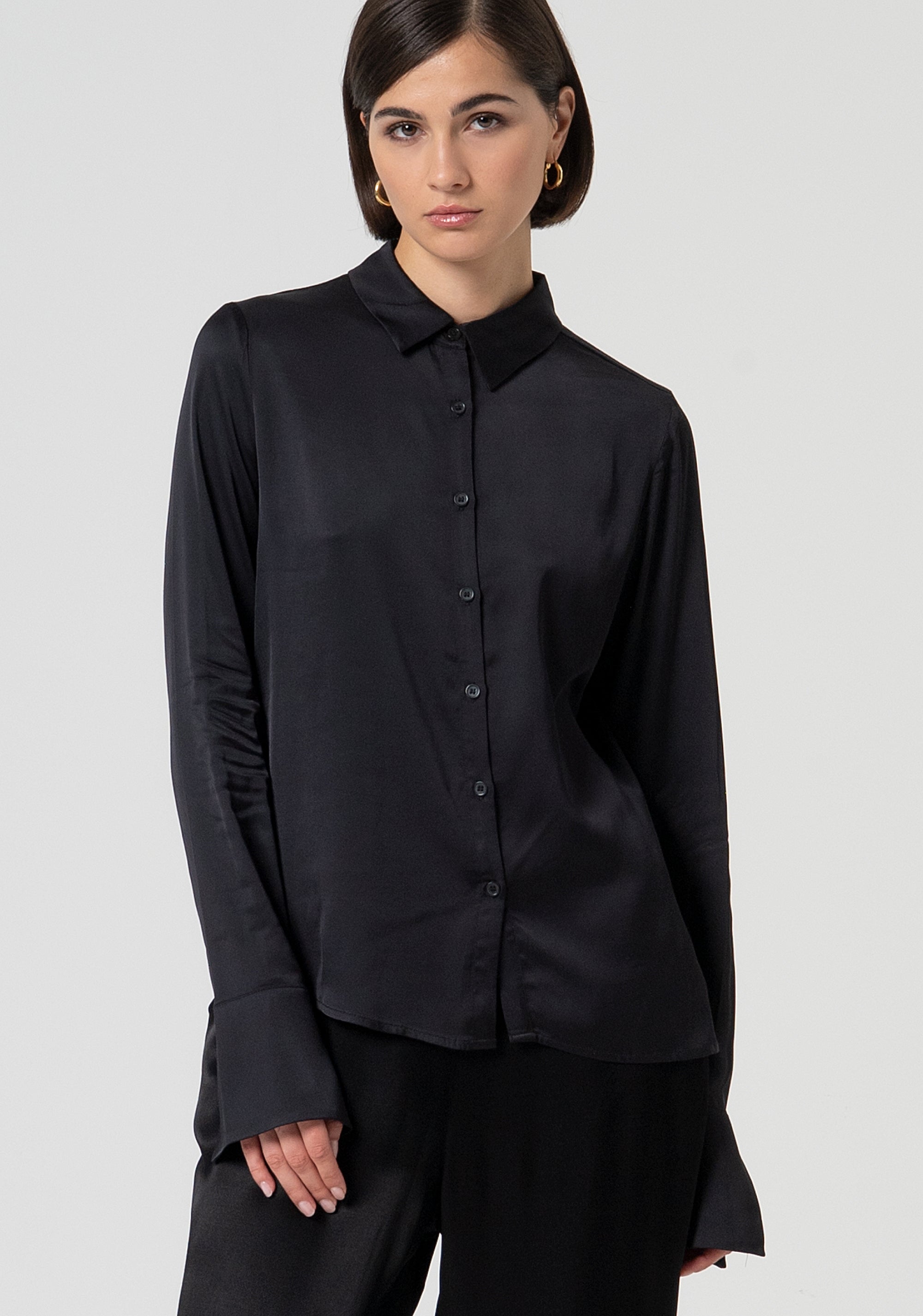 Camicia regular in raso FS25ST6007W73201-053 Fracomina