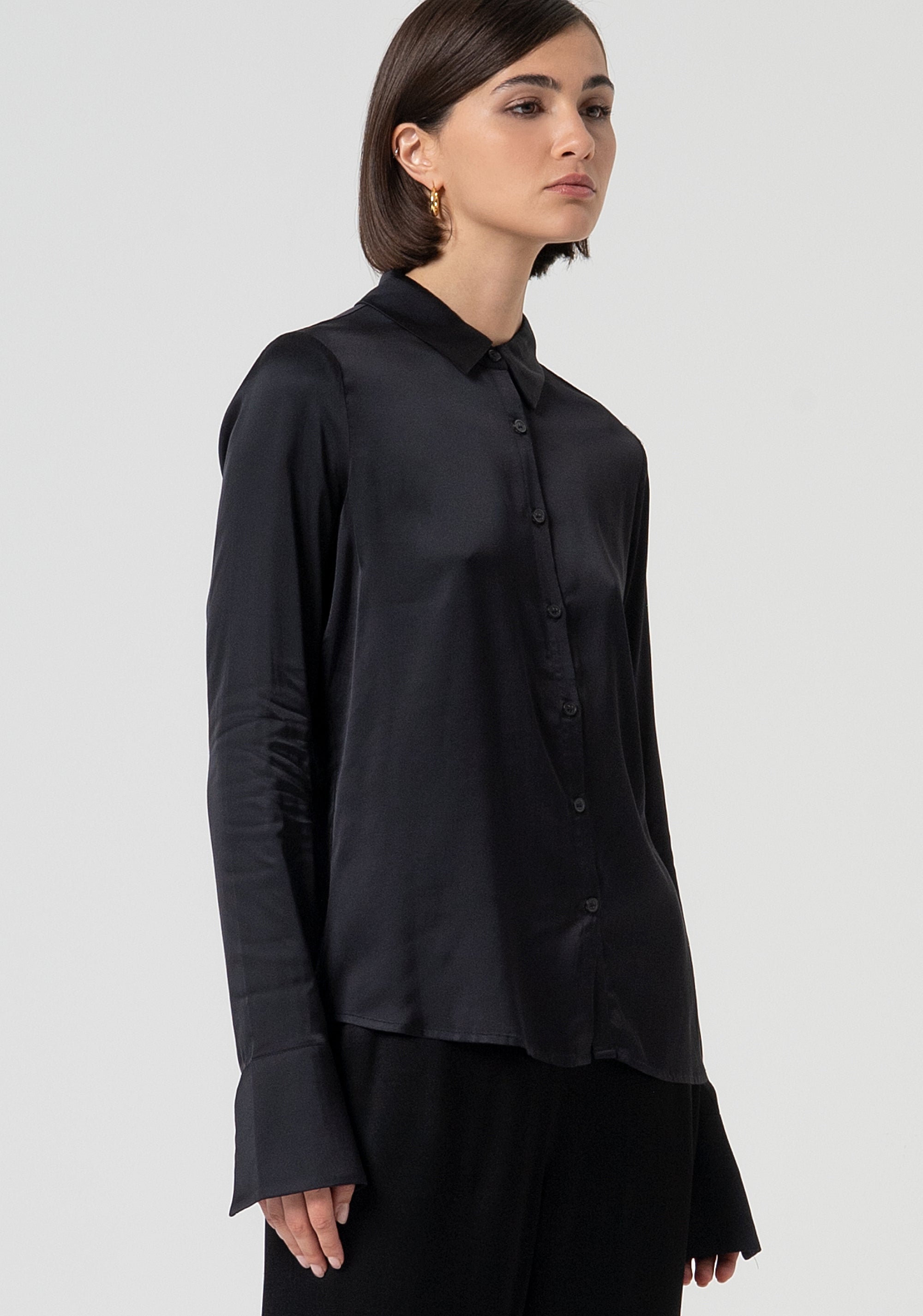 Camicia regular in raso FS25ST6007W73201-053 Fracomina