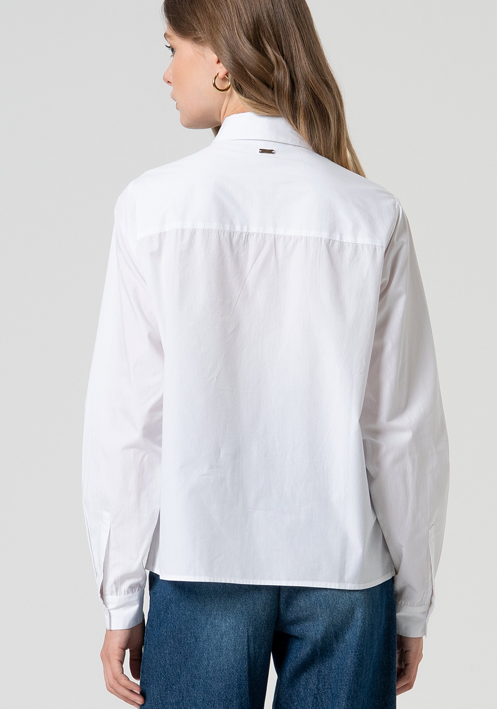 Camicia regular con intarsi e ricami FS25ST6020W403Q5-278 Fracomina