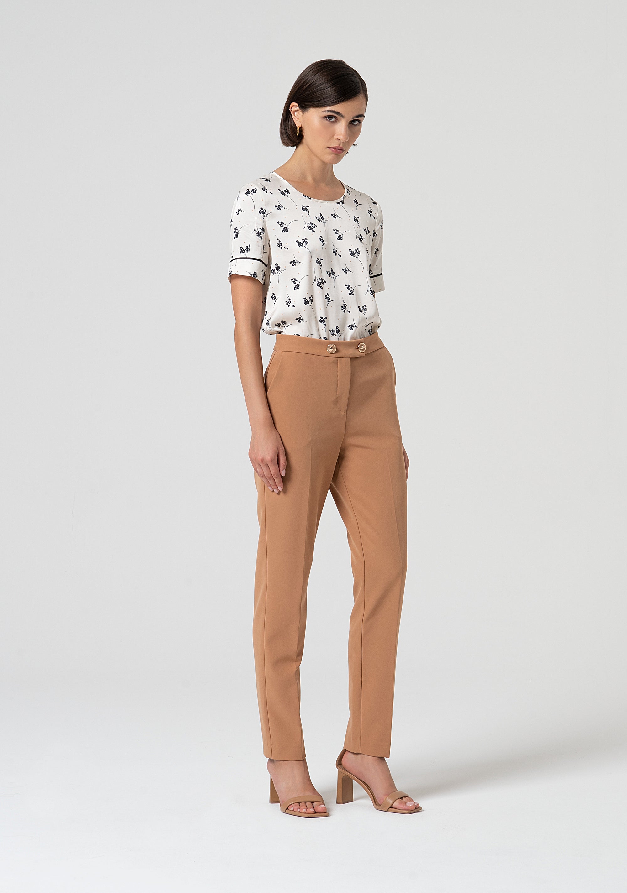 Pantalone linea dritta con vita regolare FS25SV2002W42901-E11 Fracomina
