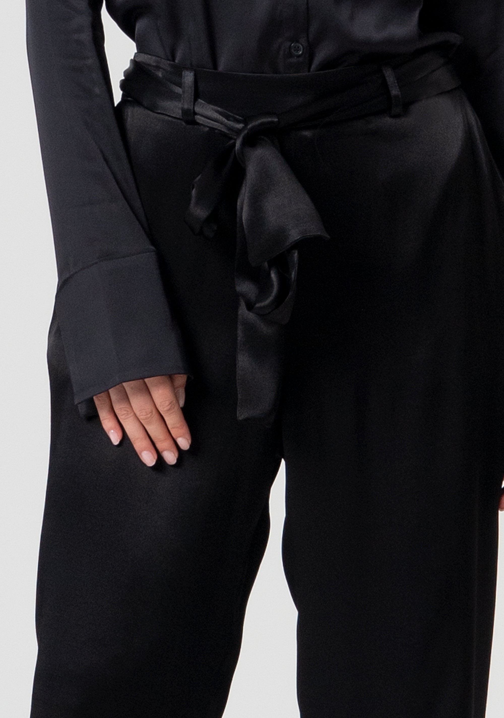 Pantalone a palazzo in raso FS25SV3003W73201-053 Fracomina