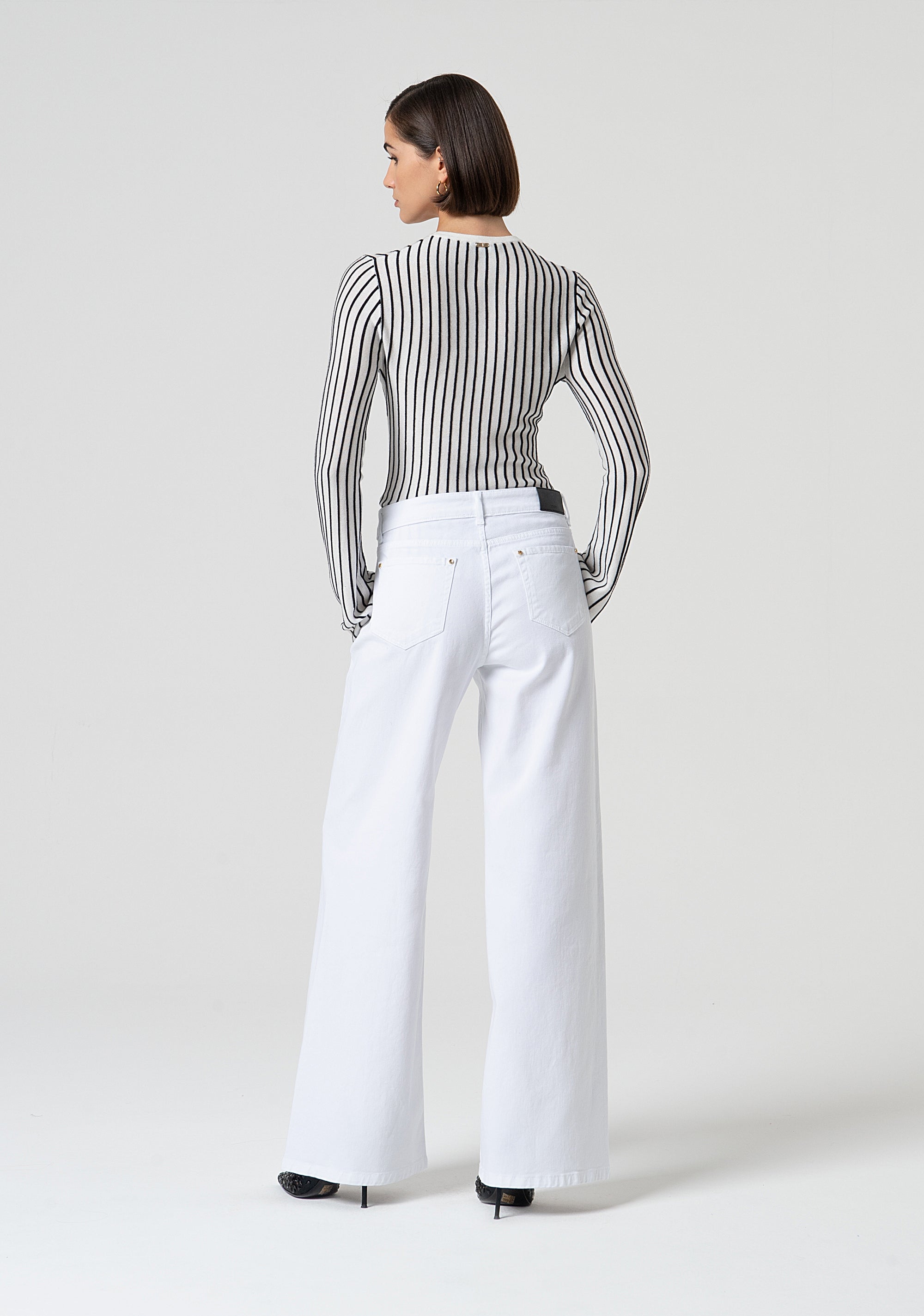 Pantalone a palazzo in bull FS25SV3016D40001-278 Fracomina