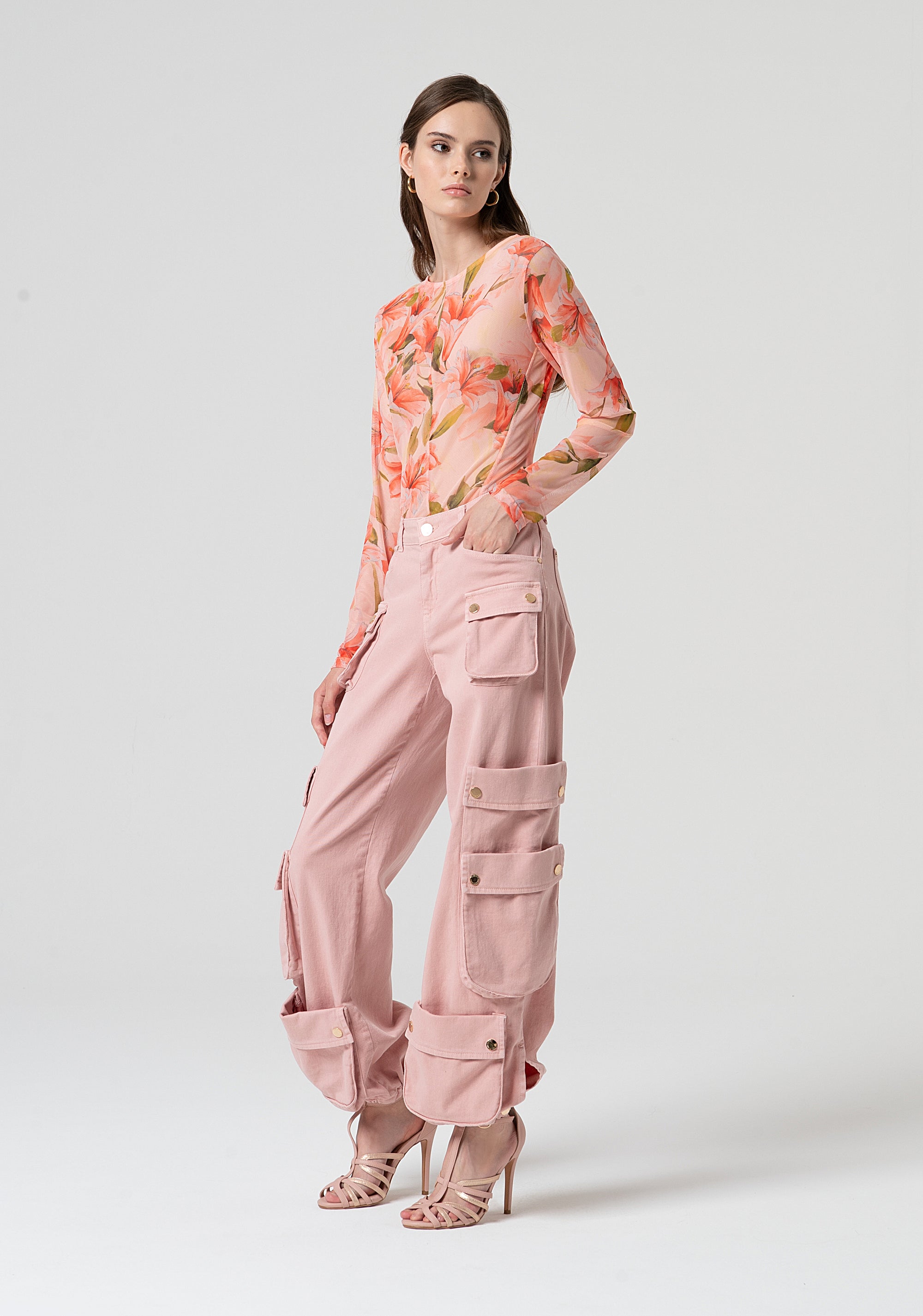 Pantalone cargo in cotone FS25SVC003D40001-226 Fracomina