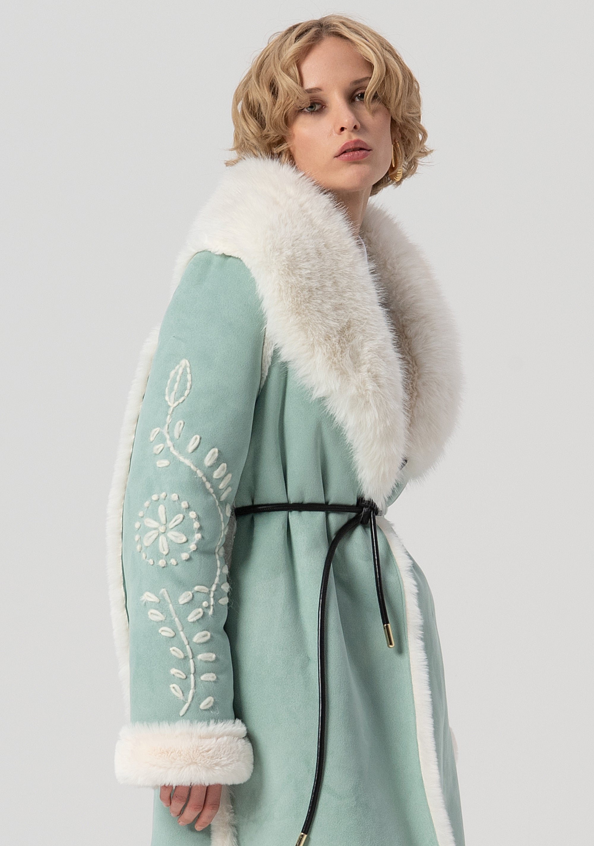 Cappotto over con rever sciallato FS25WC1004O44601-806 Fracomina