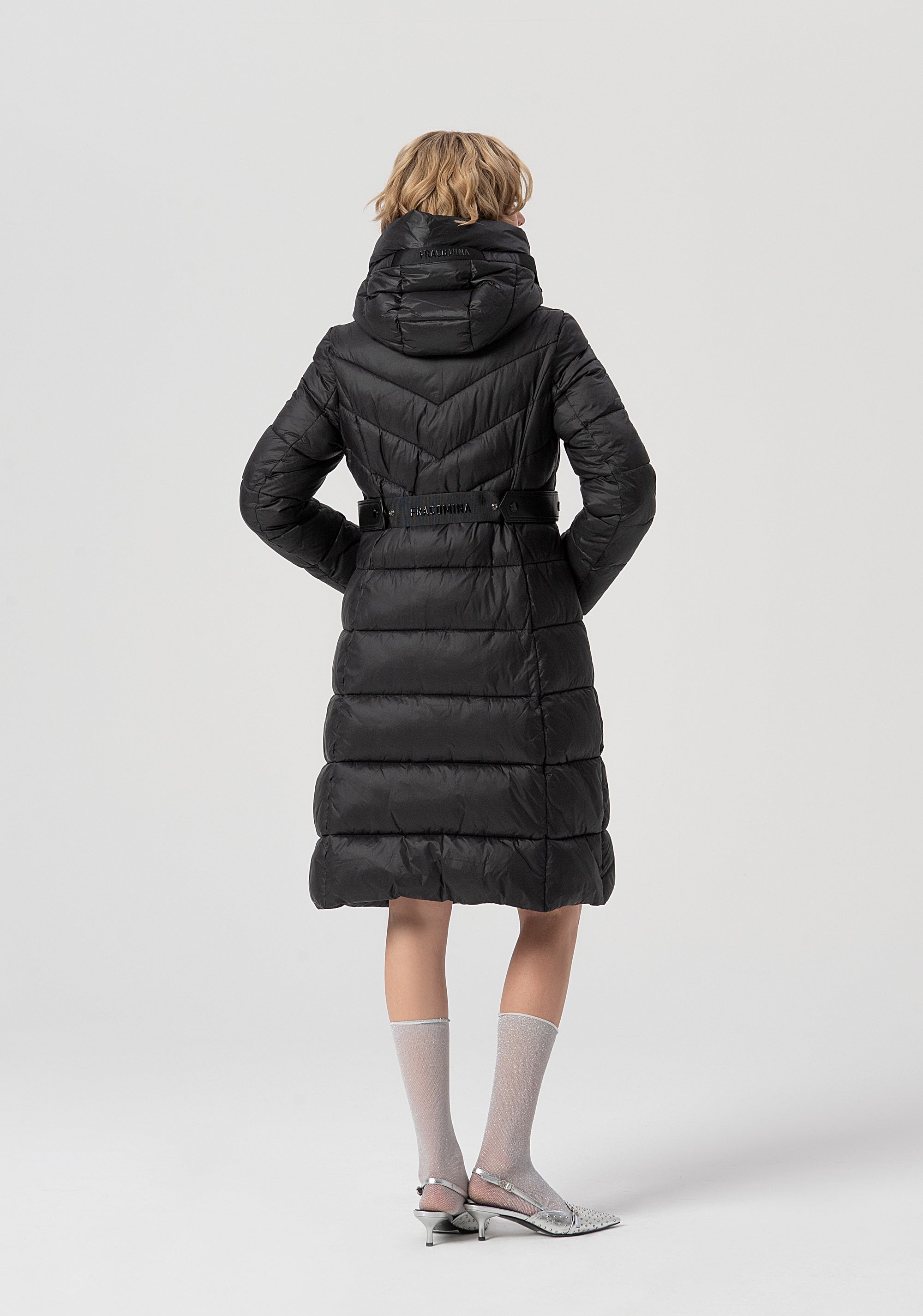 Piumino regular lungo in nylon trapuntato FS25WC3001O42301-053 Fracomina