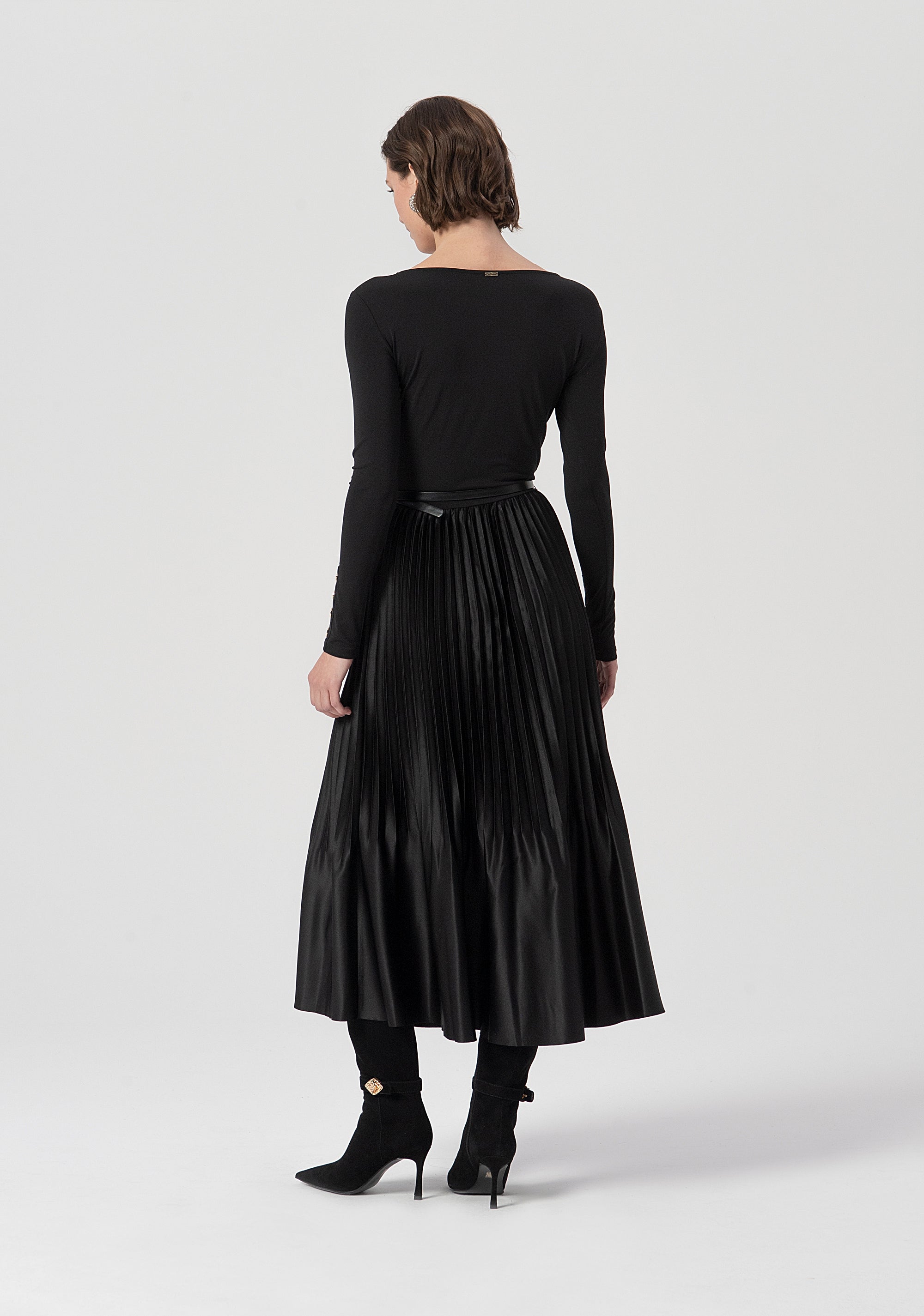 Abito regular lungo in mix di tessuti FS25WD2003W411F9-053 Fracomina