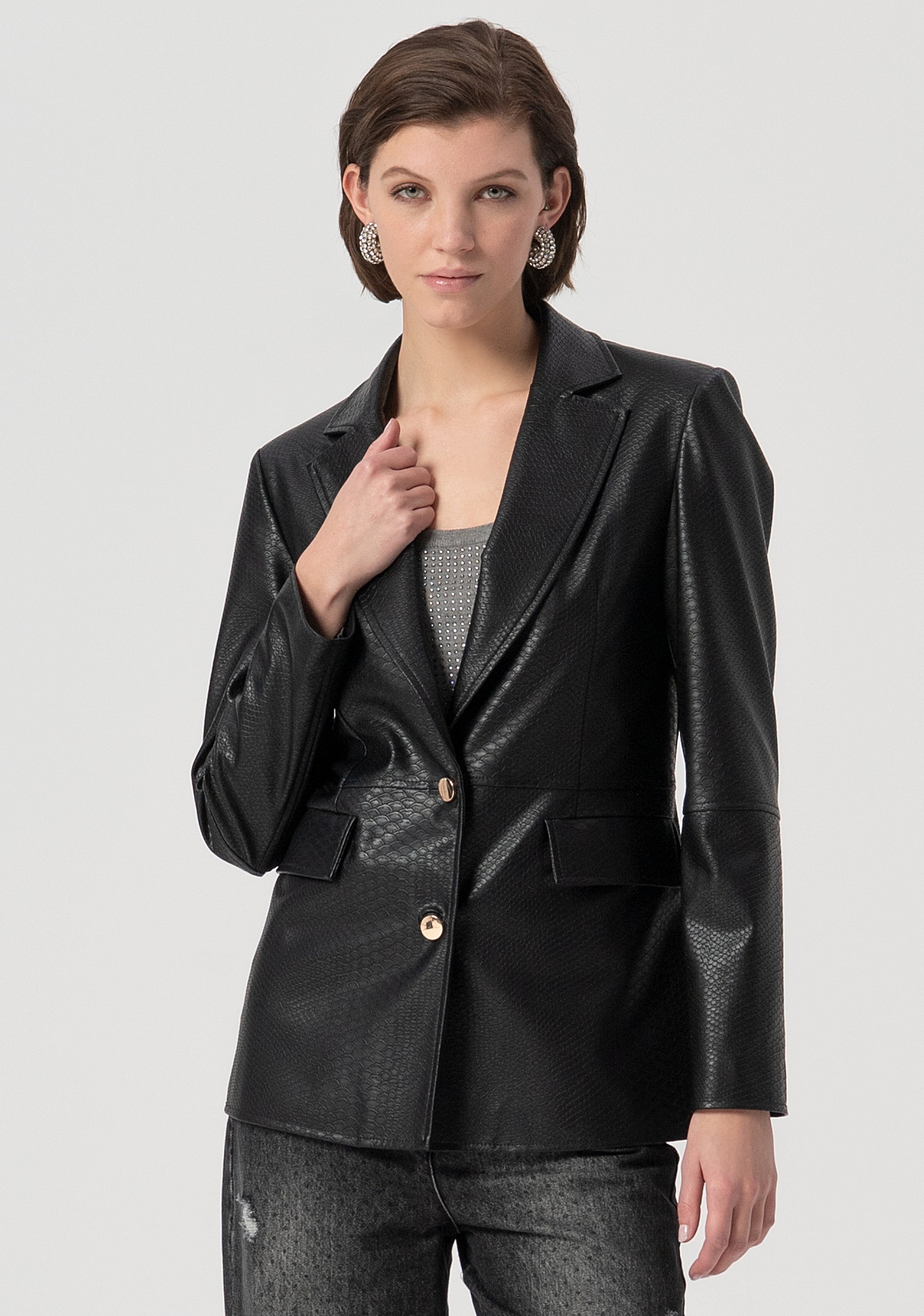 Blazer regular monopetto FS25WJ2001P41101-053 Fracomina