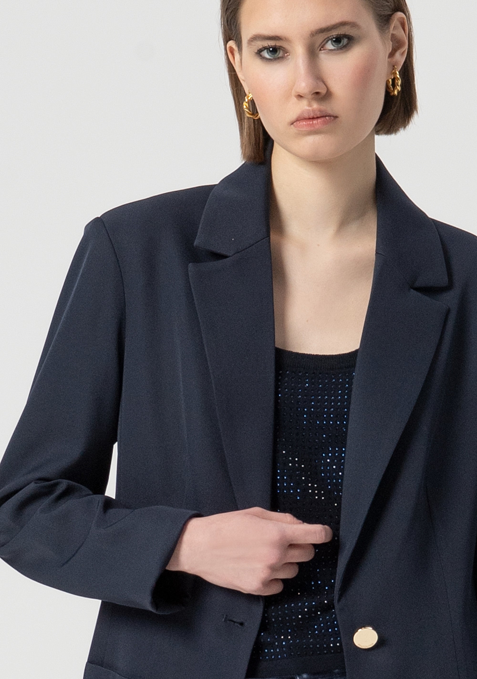 Blazer regular lungo monopetto FS25WJ3001W47601-064 Fracomina