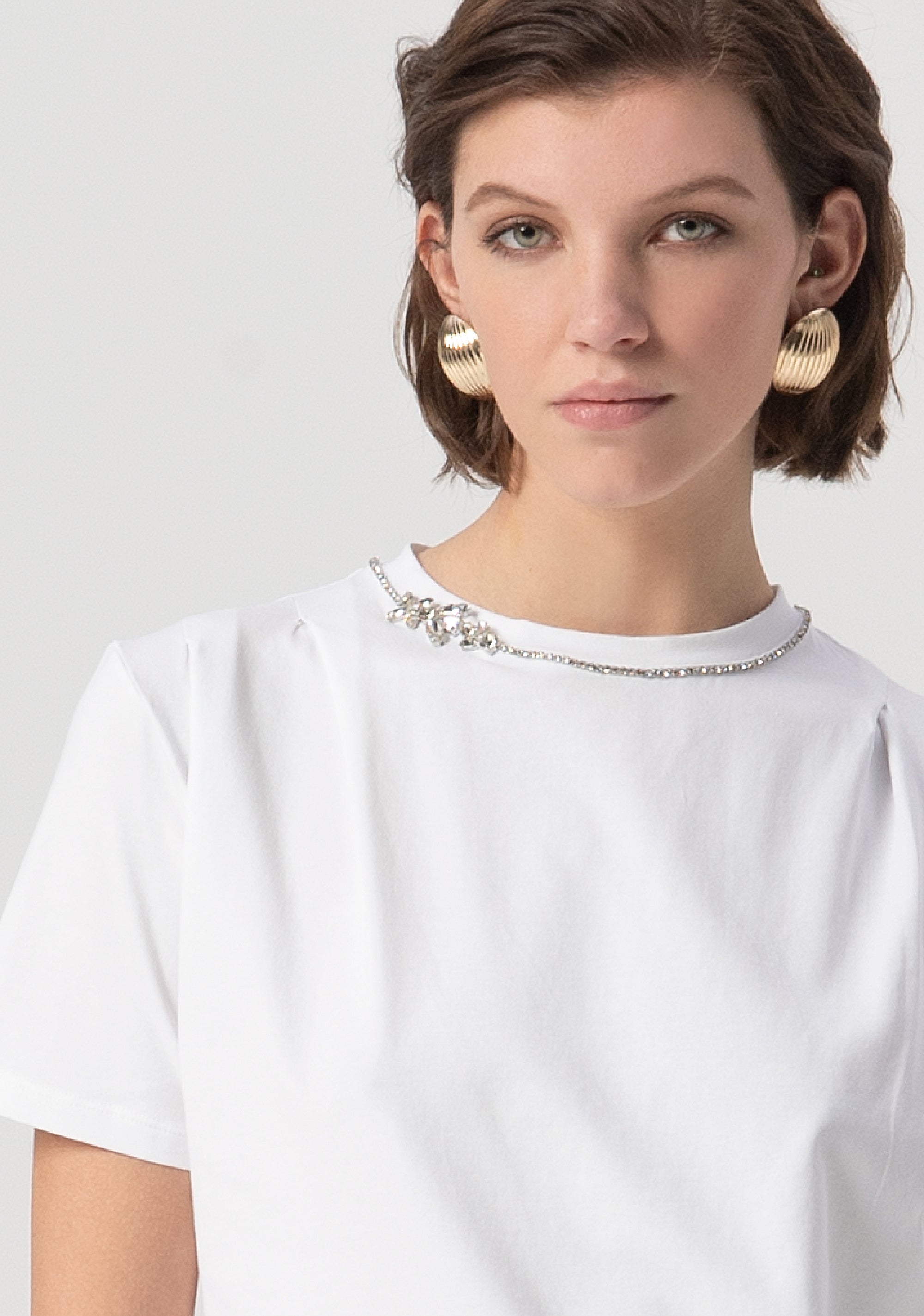 T-shirt regular in jersey stretch FS25WT3002J40101-278 Fracomina