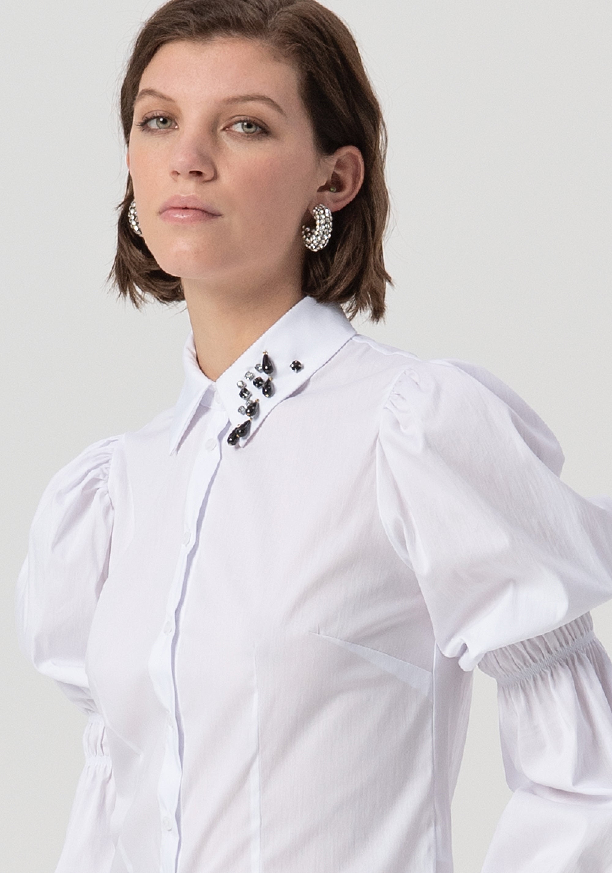 Camicia slim in popeline stretch FS25WT6006W52001-278 Fracomina