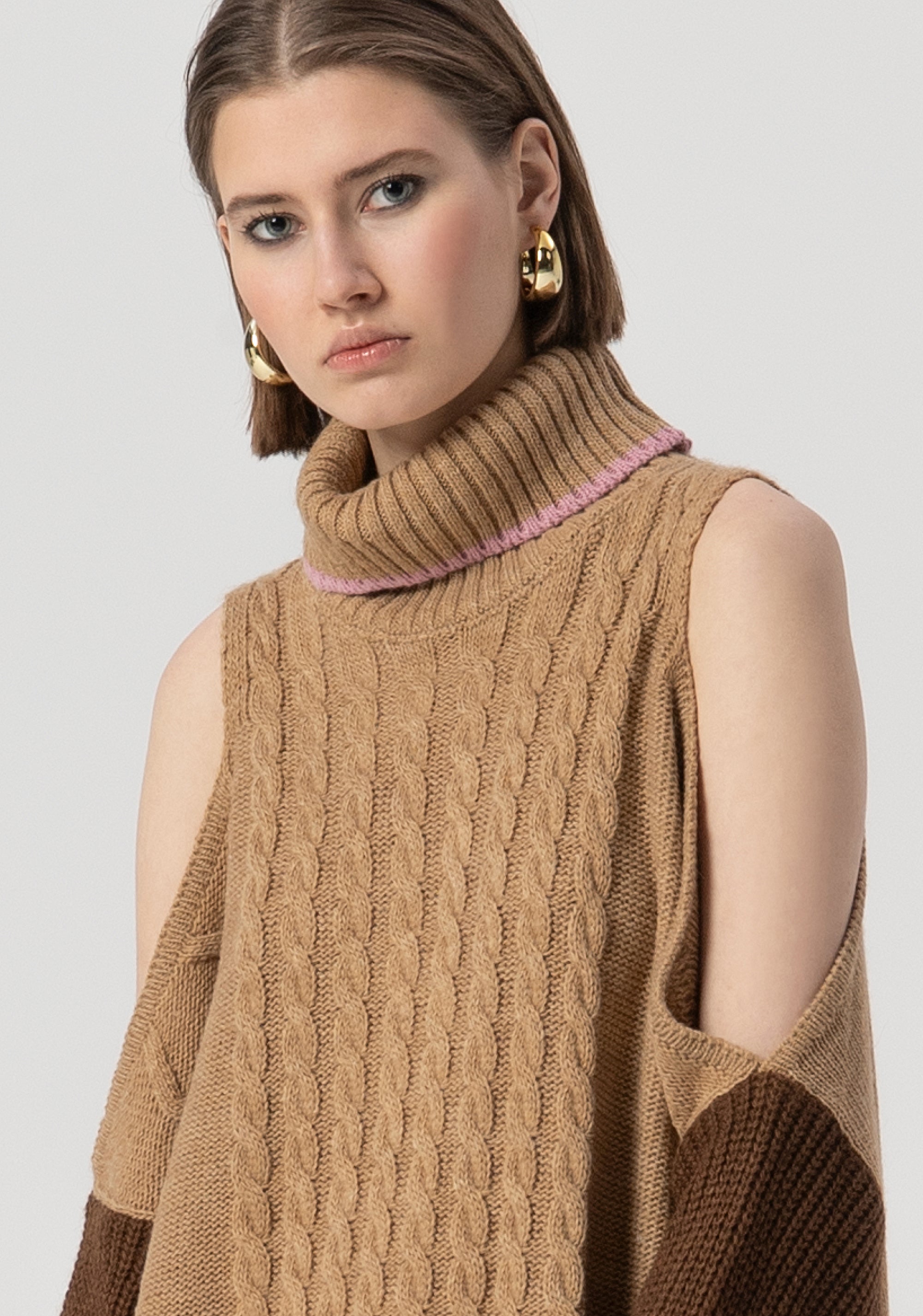 Maglia over con lana e alpaca FS25WT7028K53501-210 Fracomina