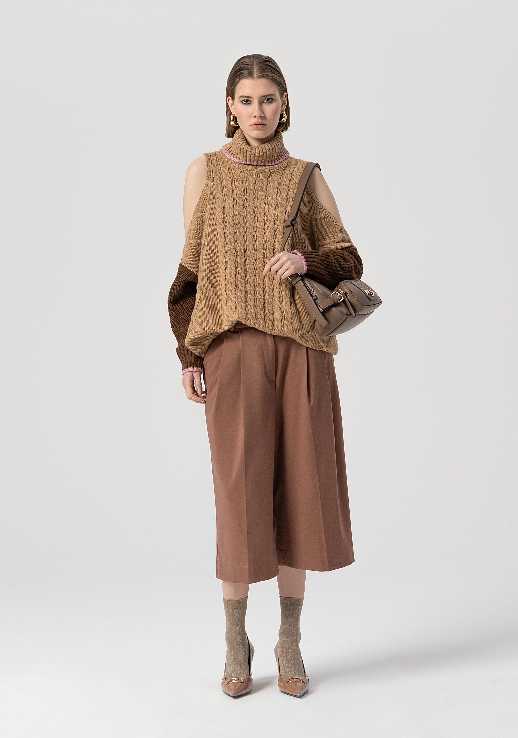 Maglia over con lana e alpaca FS25WT7028K53501-210 Fracomina
