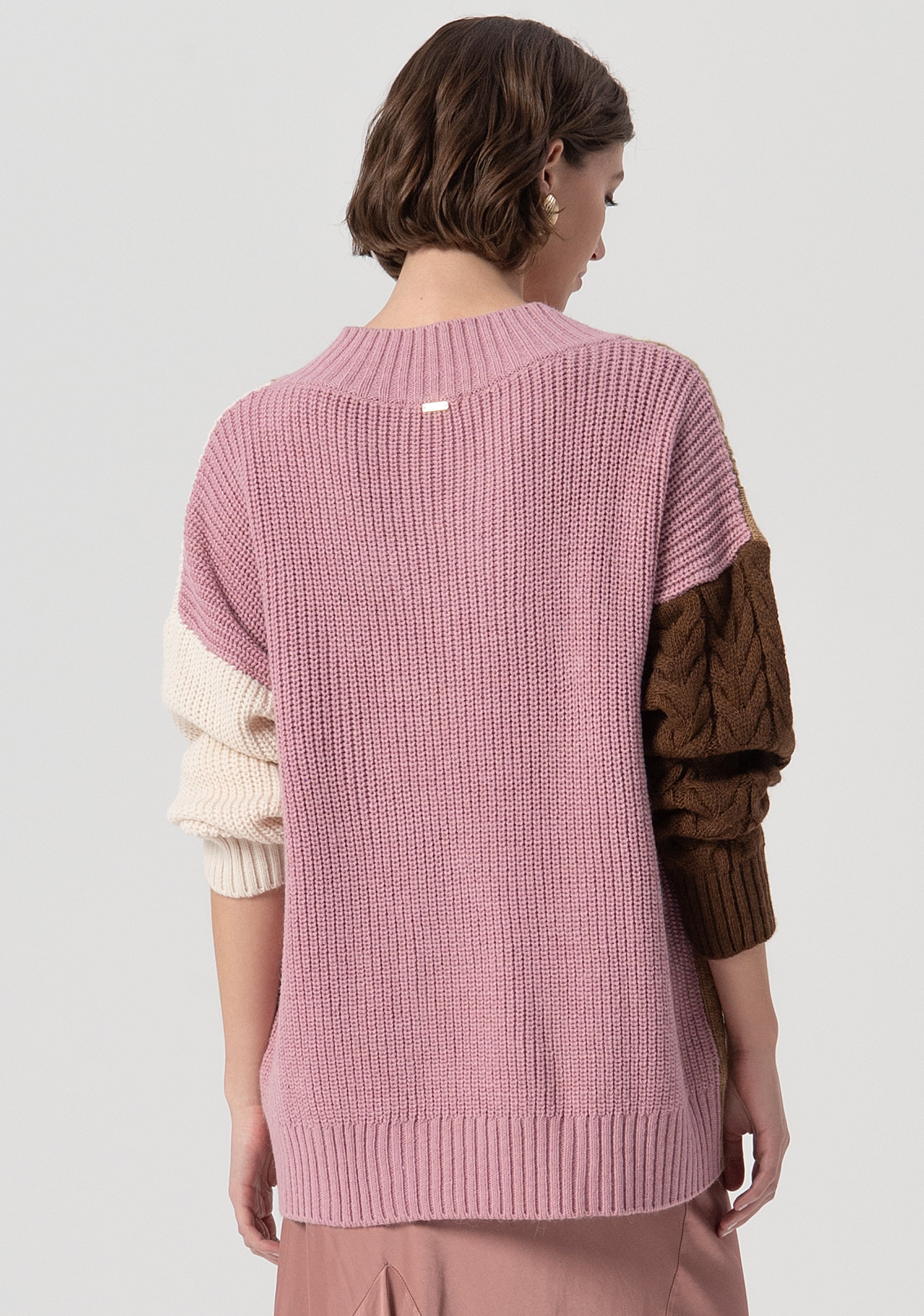 Maglia over con lana ed alpaca FS25WT7029K53501-210 Fracomina